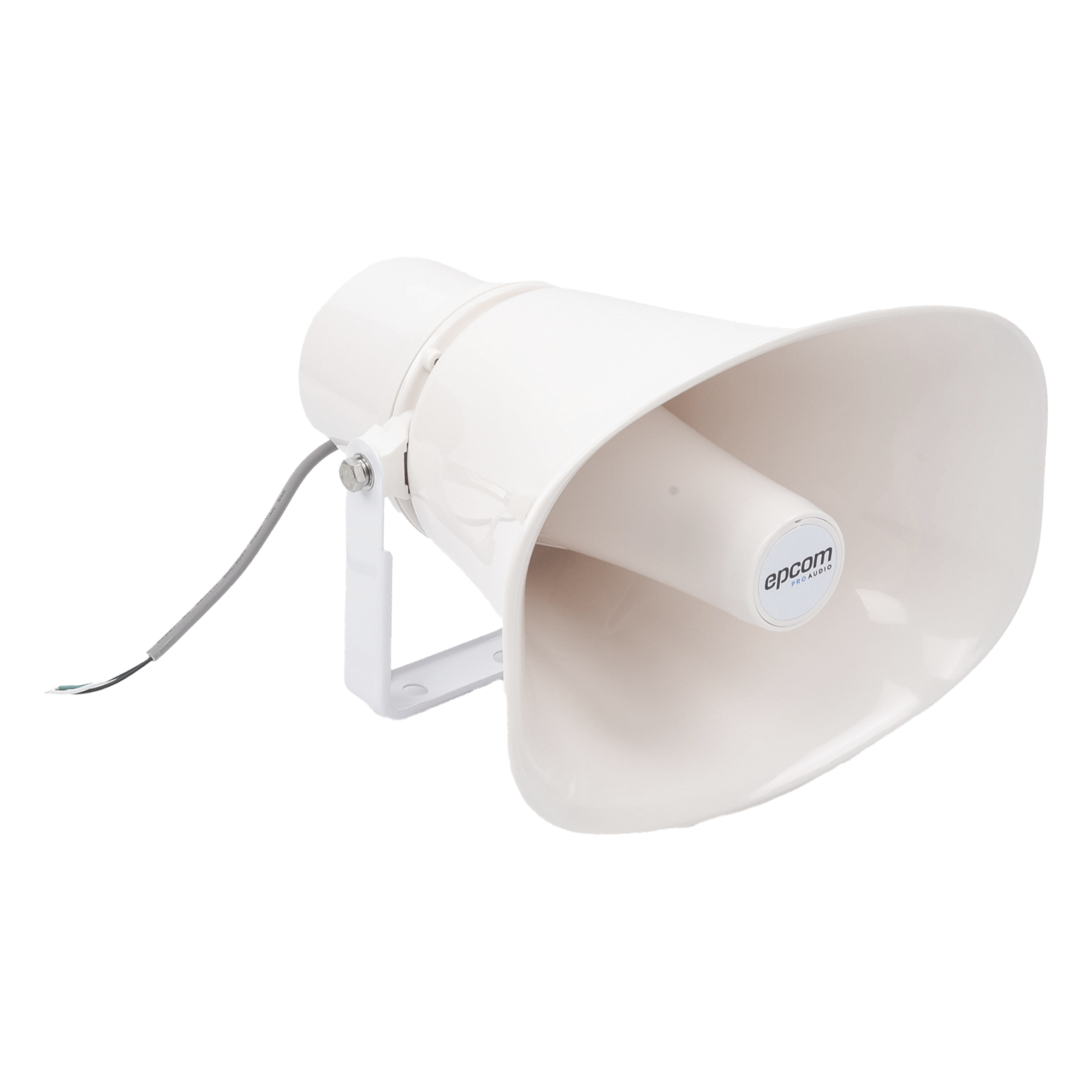 Altavoz para Exterior / Tipo Trompeta / 15-30W / 70/100V / IP66 / ABS / Bracket Metálico — EPCOM PROAUDIO · SKU SF-720A