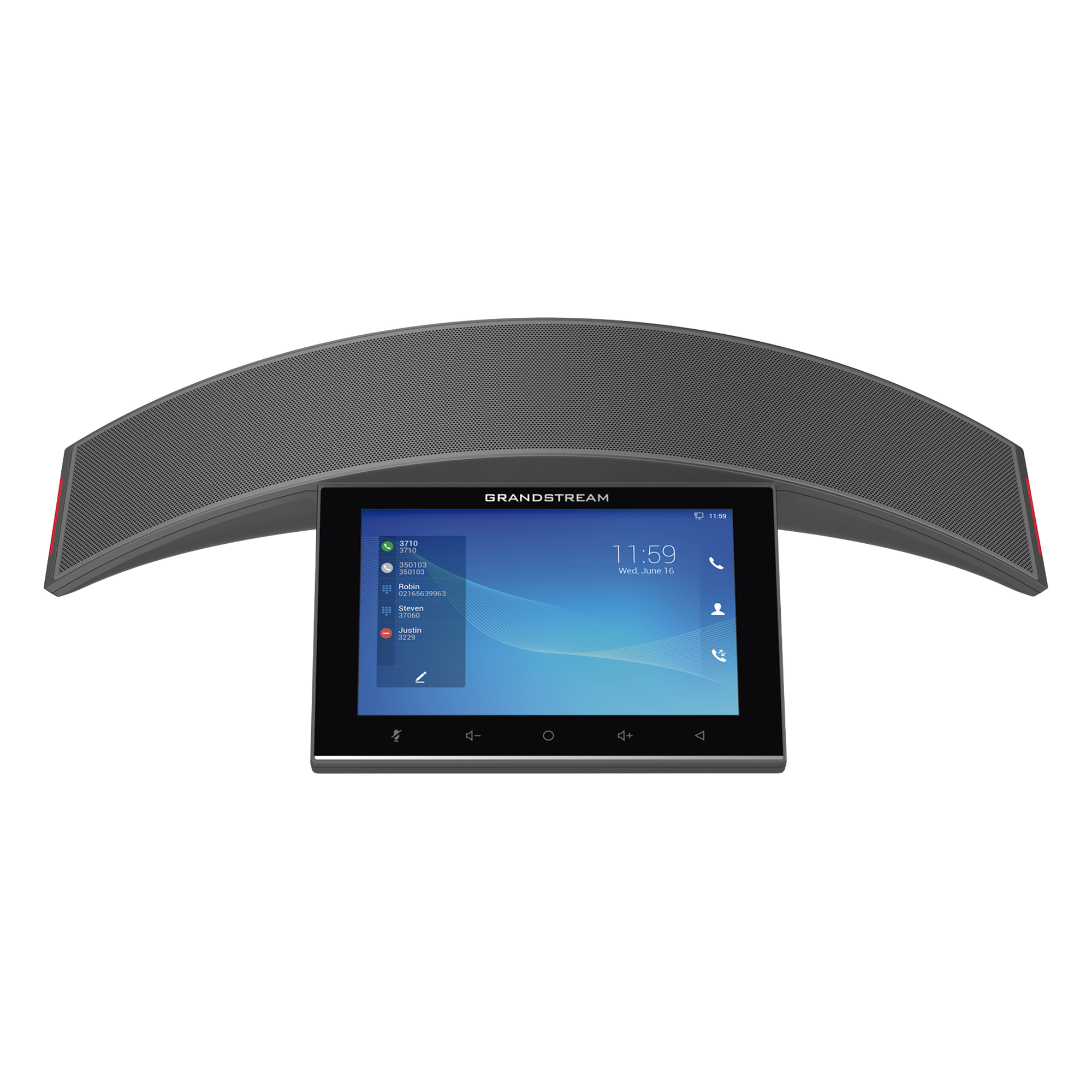 Teléfono IP de Audioconferencia / Android 10 / 12 Líneas SIP / Pantalla Táctil 7" / Wi-Fi 6 / Bluetooth 5.0 / PoE / Alcance de Voz 5 m (16.4 ft) — GRANDSTREAM · SKU GAC2570
