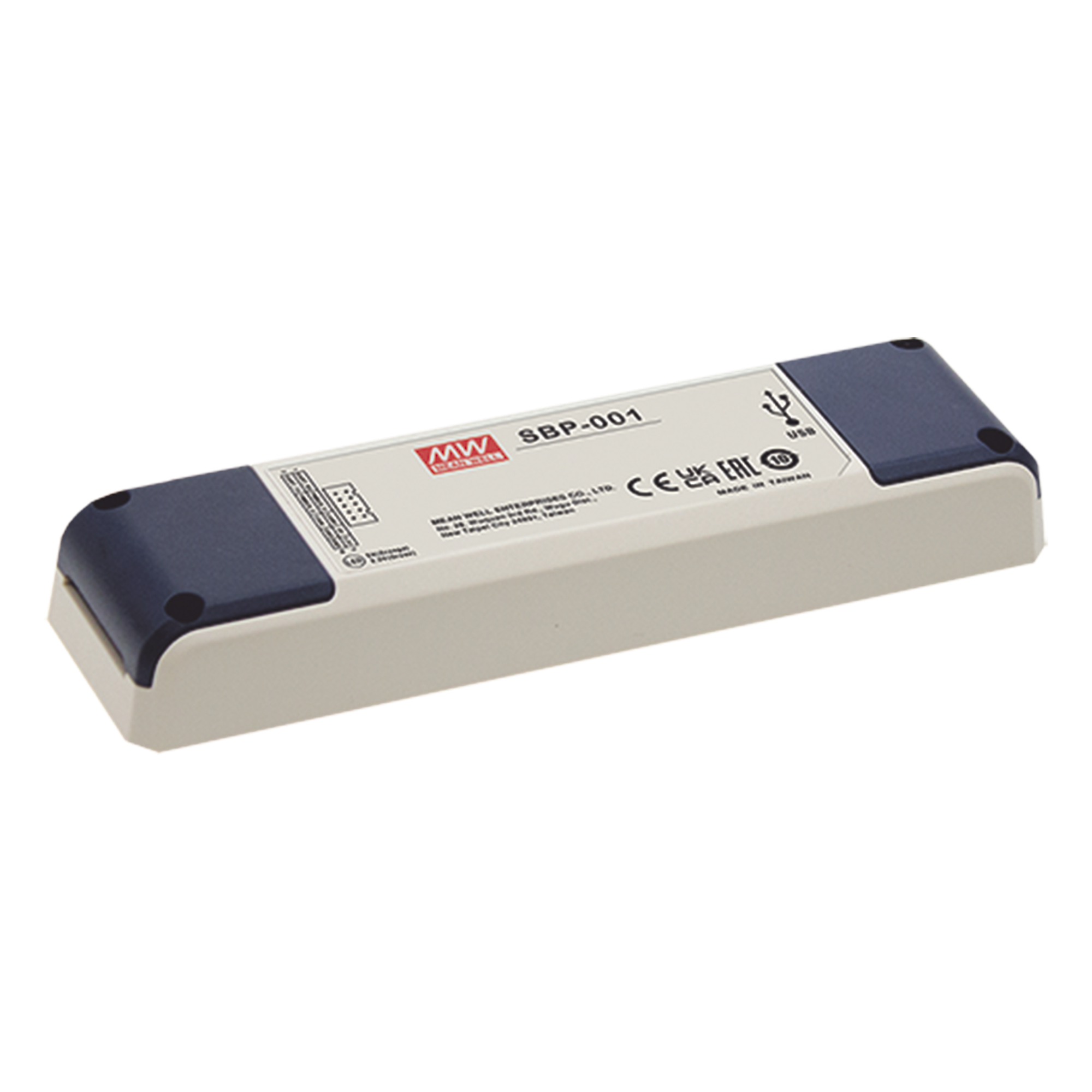 Programador para Cargadores / NPB y DRS / USB-A/Mini USB / LED de Estado / Configuración Directa — MEANWELL · SKU SBP001