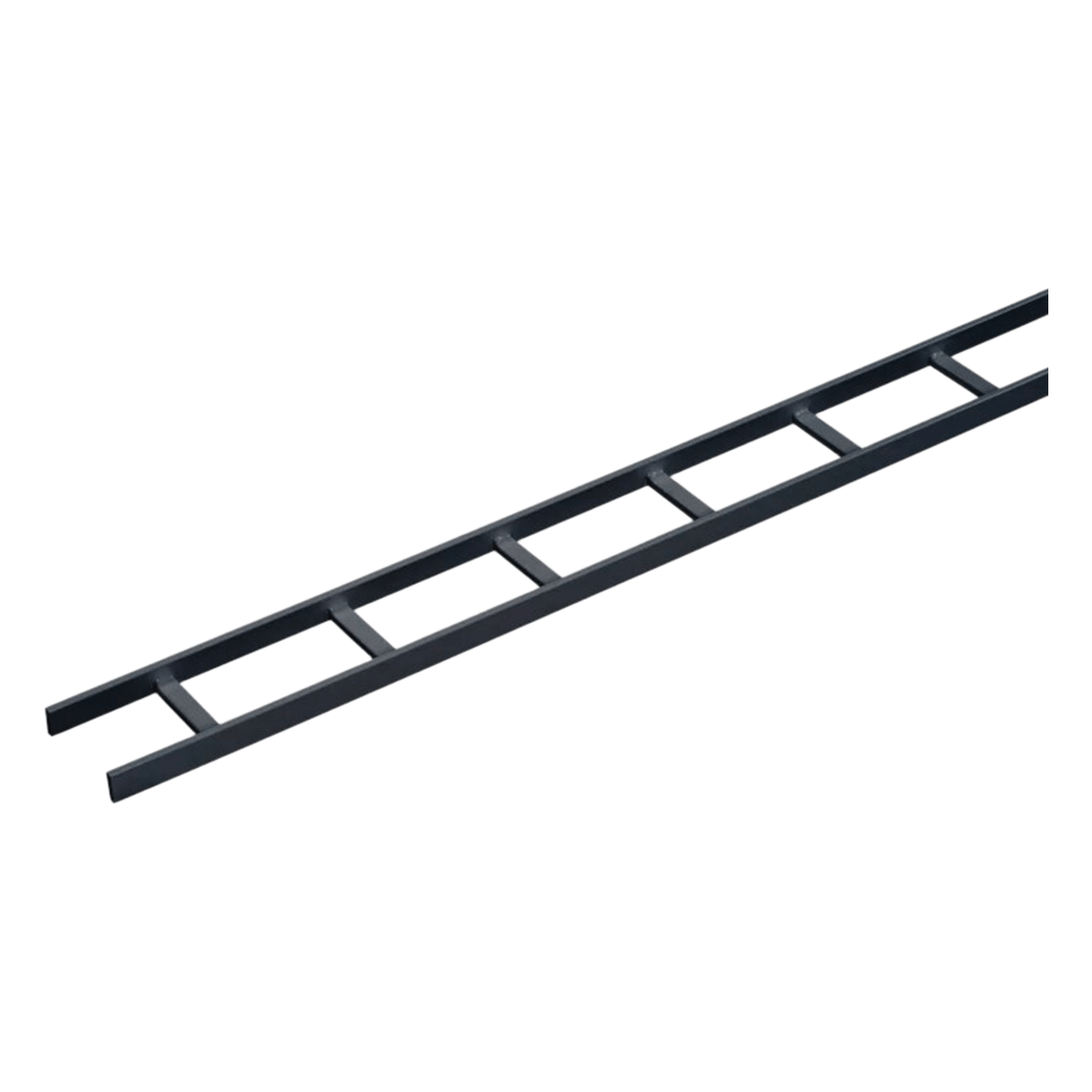 Charola Tipo Escalerilla / Acero Calibre 16 / 12 in (305 mm) Ancho / 10 ft (3.05 m) Longitud / Travesaños cada 9 in (229 mm) / RAL 9005 Negro — HOFFMAN · SKU LSS12BLK