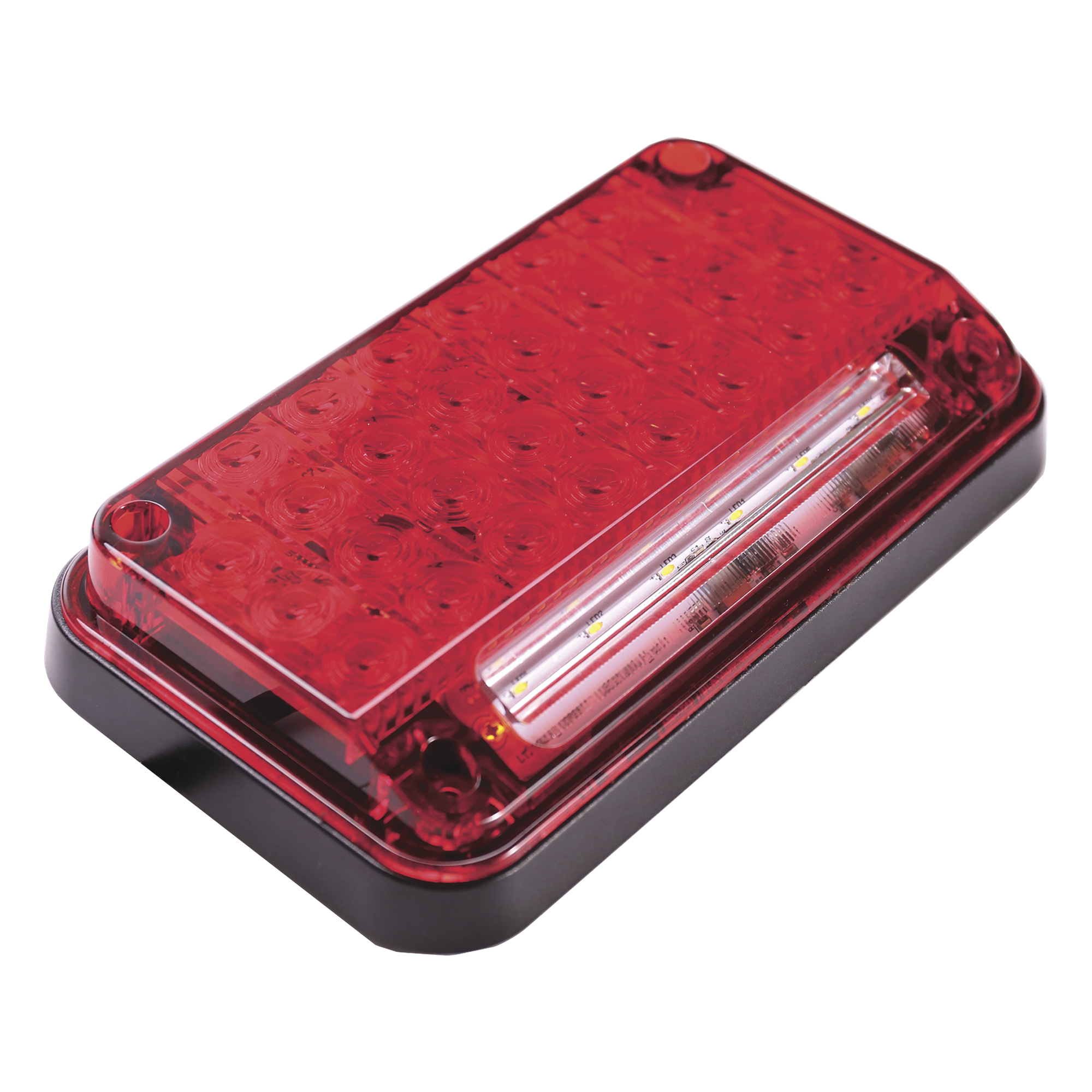 Luz de Advertencia LED / 7x4" / 66 LED / 10 Patrones de Destello / 12 VCC / Luz de Trabajo Integrada / Montaje Permanente — EPCOM INDUSTRIAL SIGNALING · SKU XLTE2335R