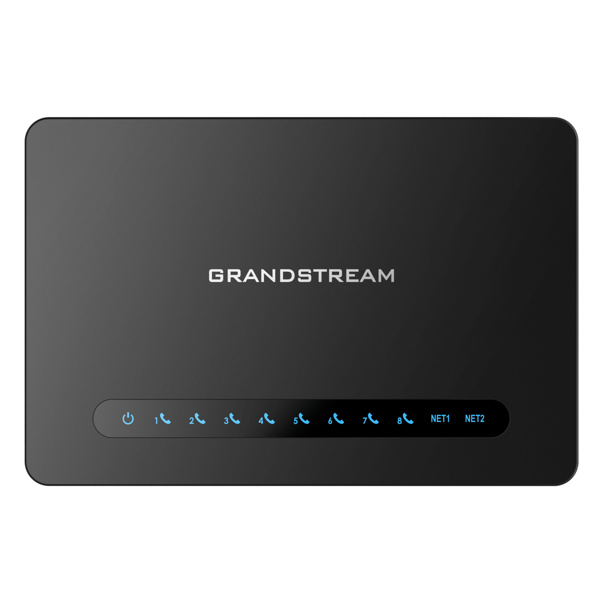 Gateway VoIP / 8 Puertos FXS / Router NAT Gigabit / 2 Perfiles SIP / Cifrado AES / Fax T.38 / Calidad de Voz HD — GRANDSTREAM · SKU HT-818-V2