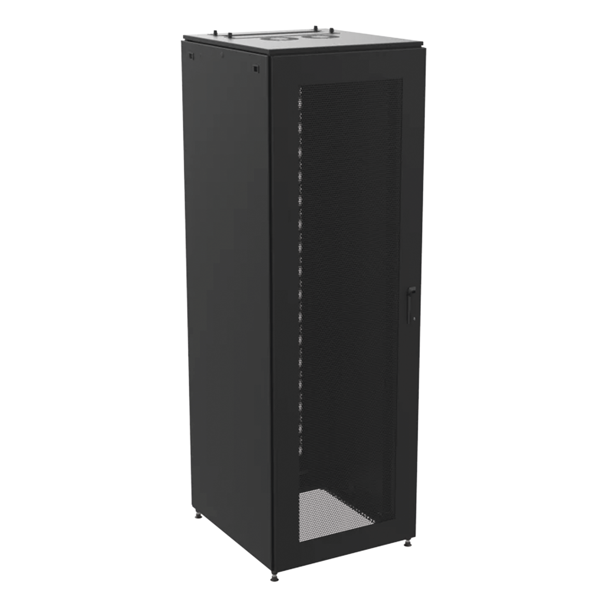 Gabinete de Telecomunicaciones / 600 mm Ancho / 1000 mm Profundidad (3.28 ft) / 45 UR / Puertas Perforadas / Color Negro — HOFFMAN · SKU PS1S21610B