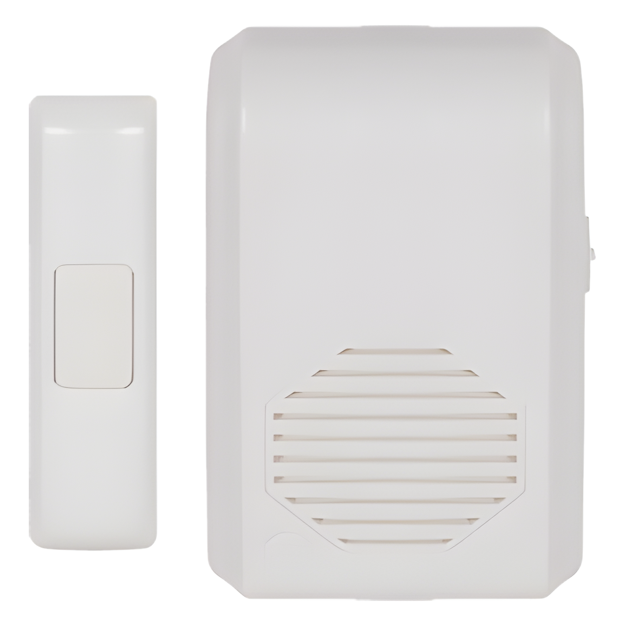 Timbre Inalámbrico / Alcance 150 m (492.1 ft) / 10 Tonos / Receptor Incluido / 120 VCA / Sin Cableado — STI · SKU STI-3350