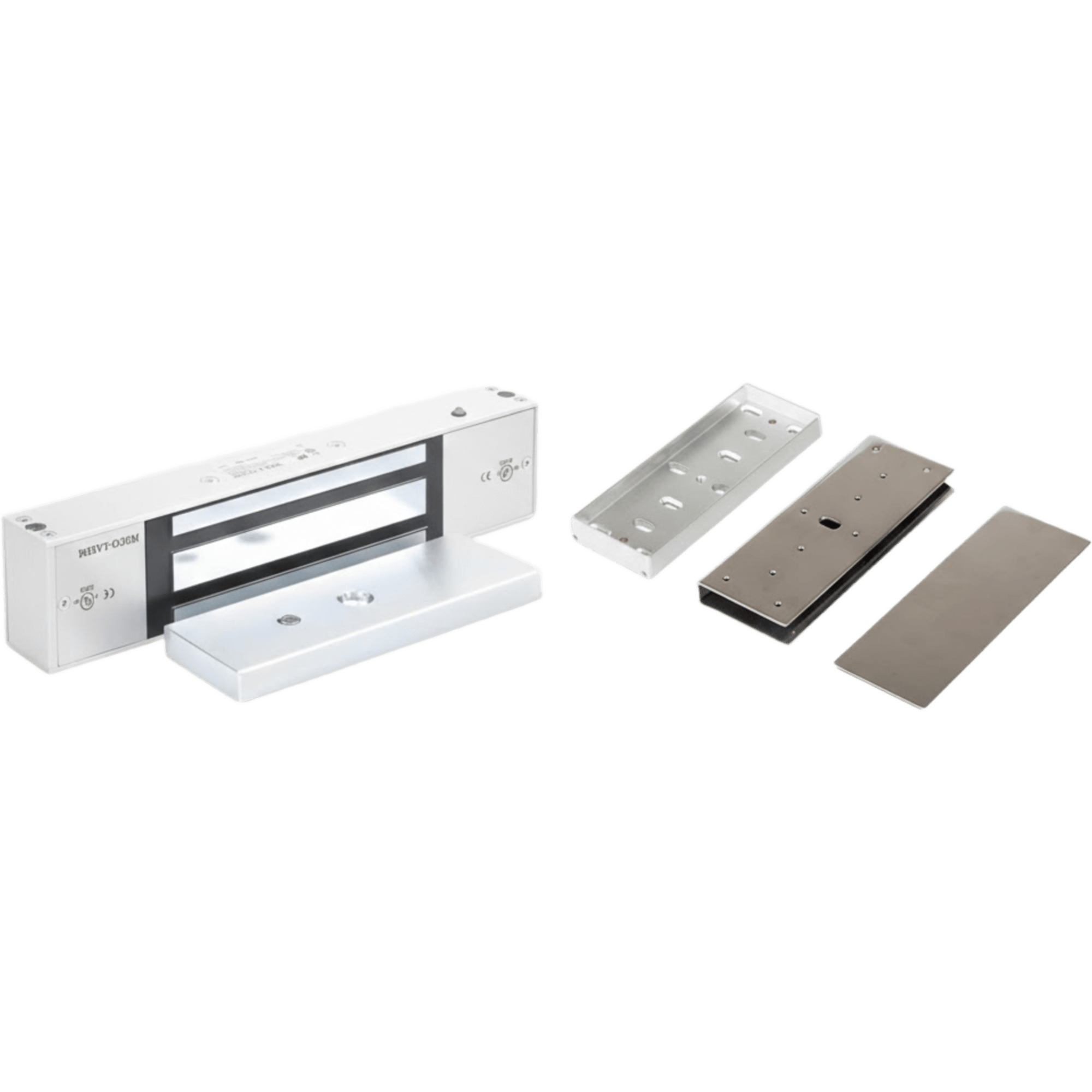 Kit Para Control de Acceso Incluye Chapa Magnética de 1200 Lbs / Montaje En "U" Para Puerta de Cristal /  Uso Interior / Certificación UL