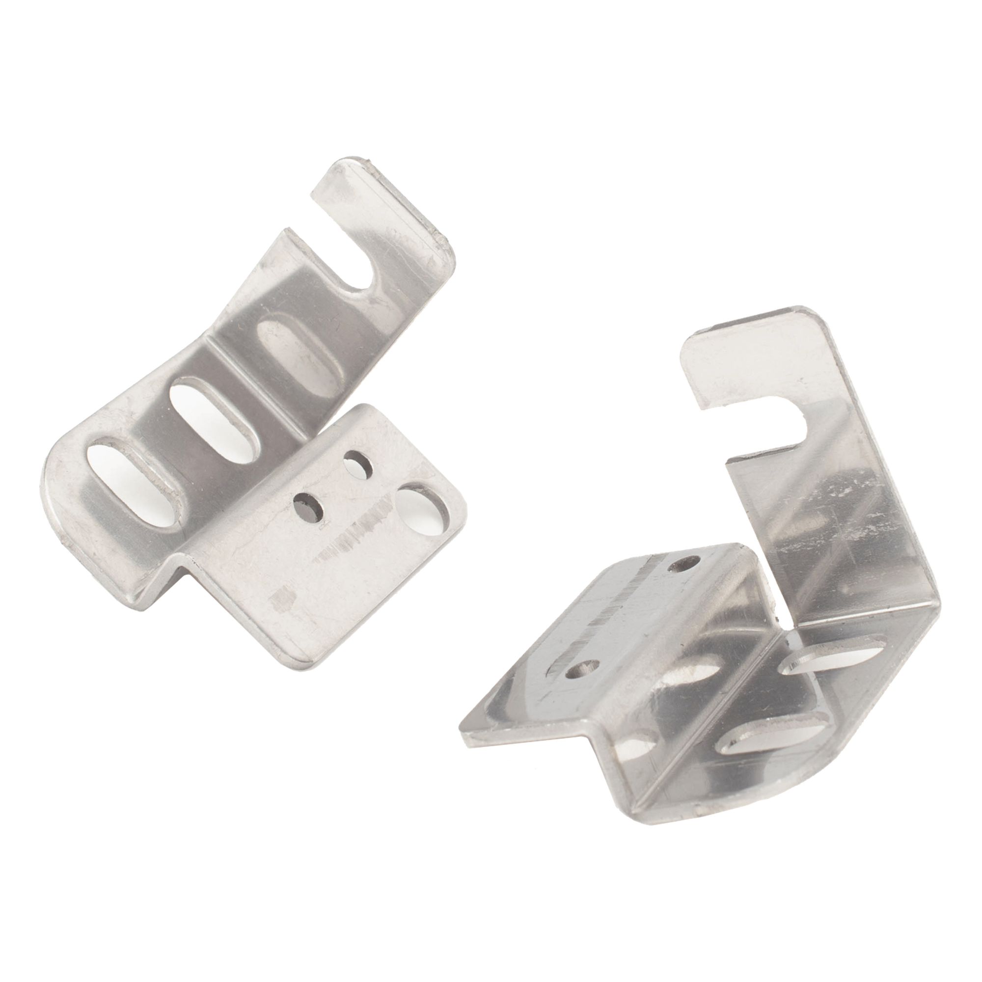 Soportes de Montaje Atornillable / Perfil Bajo / Slide-and-Lock / Acabado Galvanizado / 2 Piezas