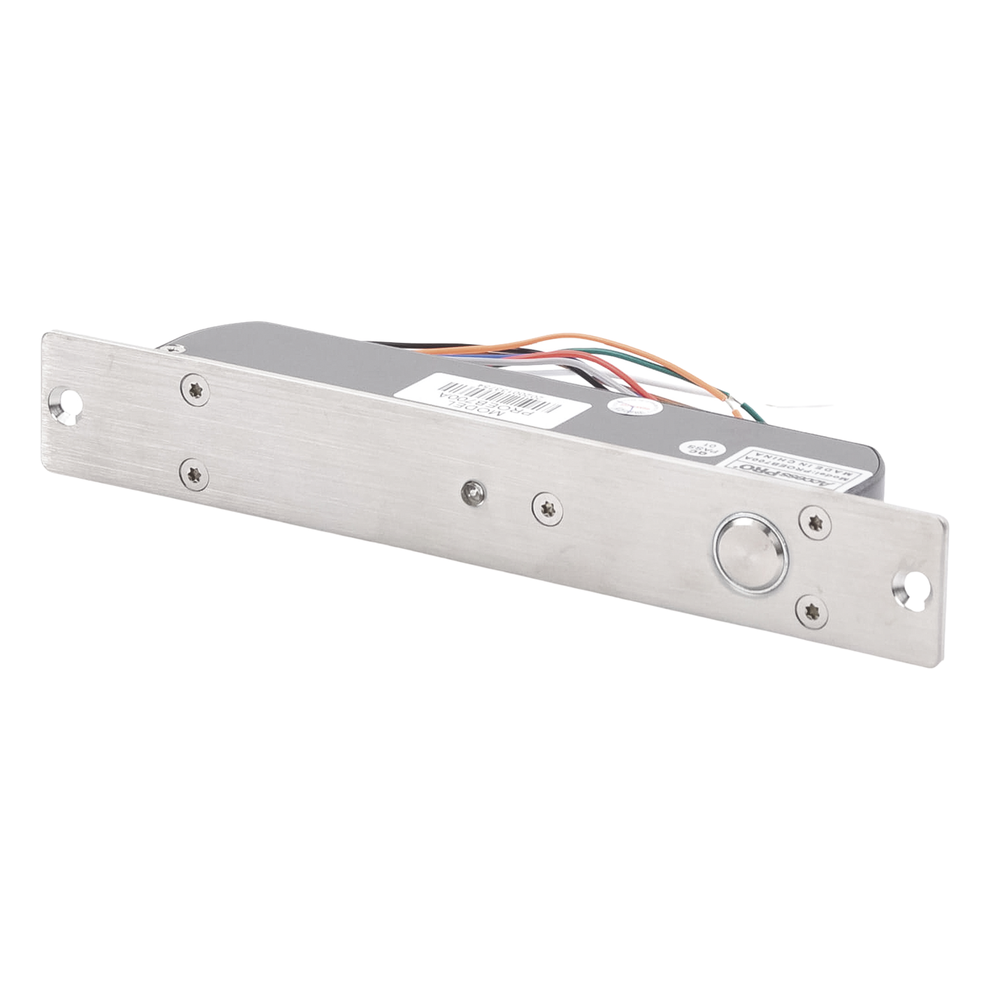 Cerradura de Perno Eléctrico / 2000 kg de Fuerza de Sujeción / Fail Safe / Sensor de Puerta NC/NO/COM / Retardo 0-9 s / 12 VCC — ACCESSPRO · SKU PROEB-700A