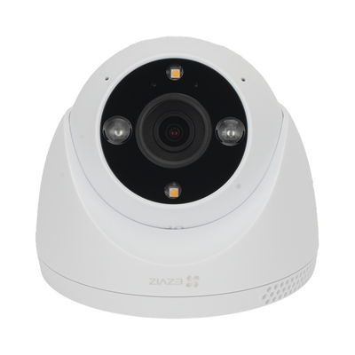 Cámara IP Bullet PoE / 3 Megapixel 2K / Visión Nocturna Color 30 m (98.4 ft) / Detección IA Humano/Vehículo / Audio Bidireccional / Defensa Activa / IP67