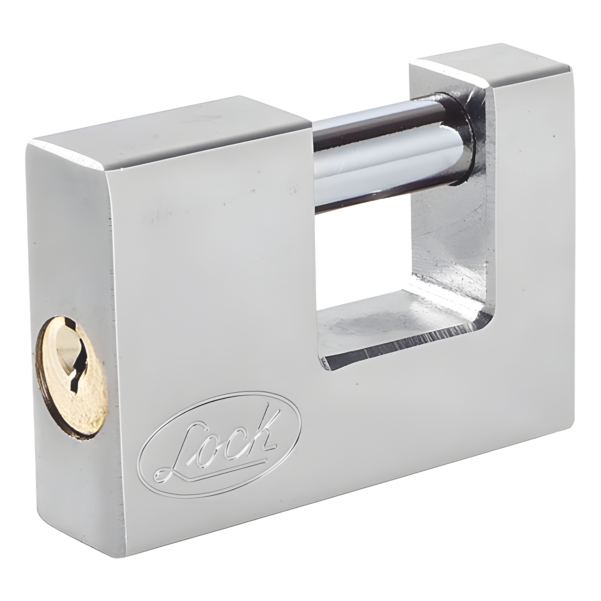 Candado para Cortina Metálica / Cilindro 5 Pernos / Nivel de Seguridad 6 / Grillete 12 mm / Cuerpo 20 mm / Cavidad 30 mm — LOCK · SKU SYS-L22-C70-ECSB
