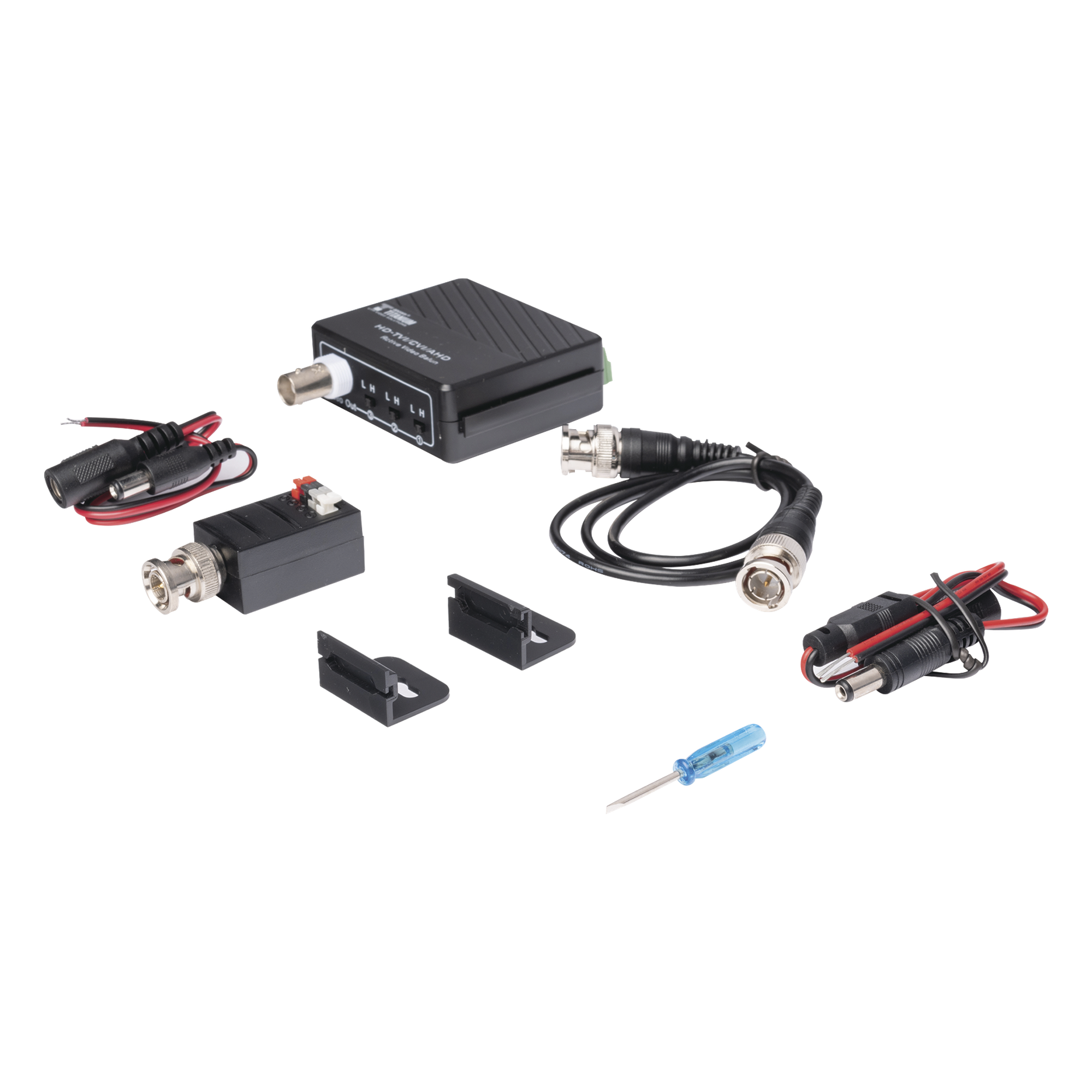 Kit de transmisión de video / 400 m (1312 ft) / 2 MP / HD-TVI HD-CVI AHD CVBS / Activo+Activo / Protección grado III