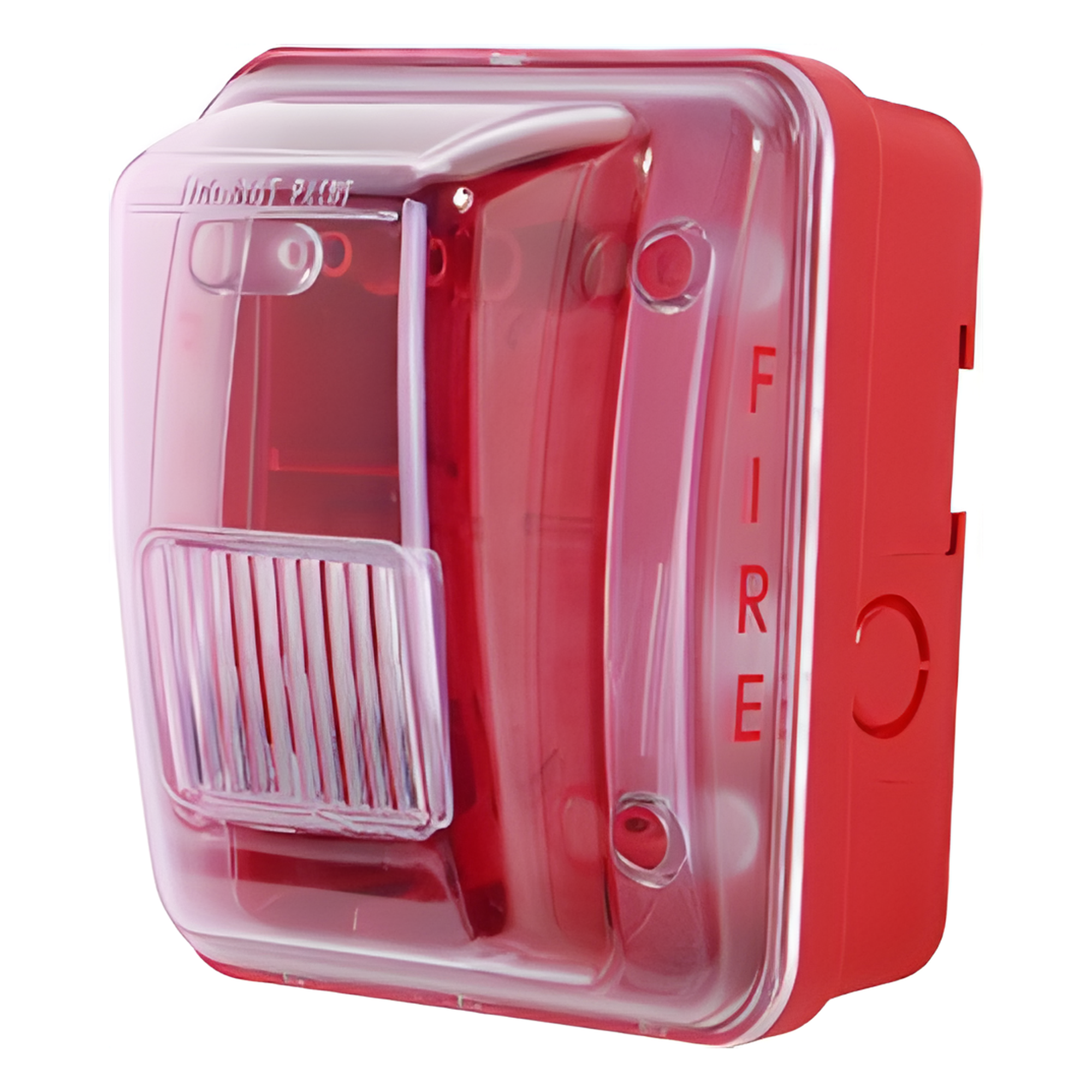 Cubierta para instalar sirenas estrobo en exterior compatible con estrobos sirenas Hochiki color rojo — HOCHIKI · SKU HGOE-R