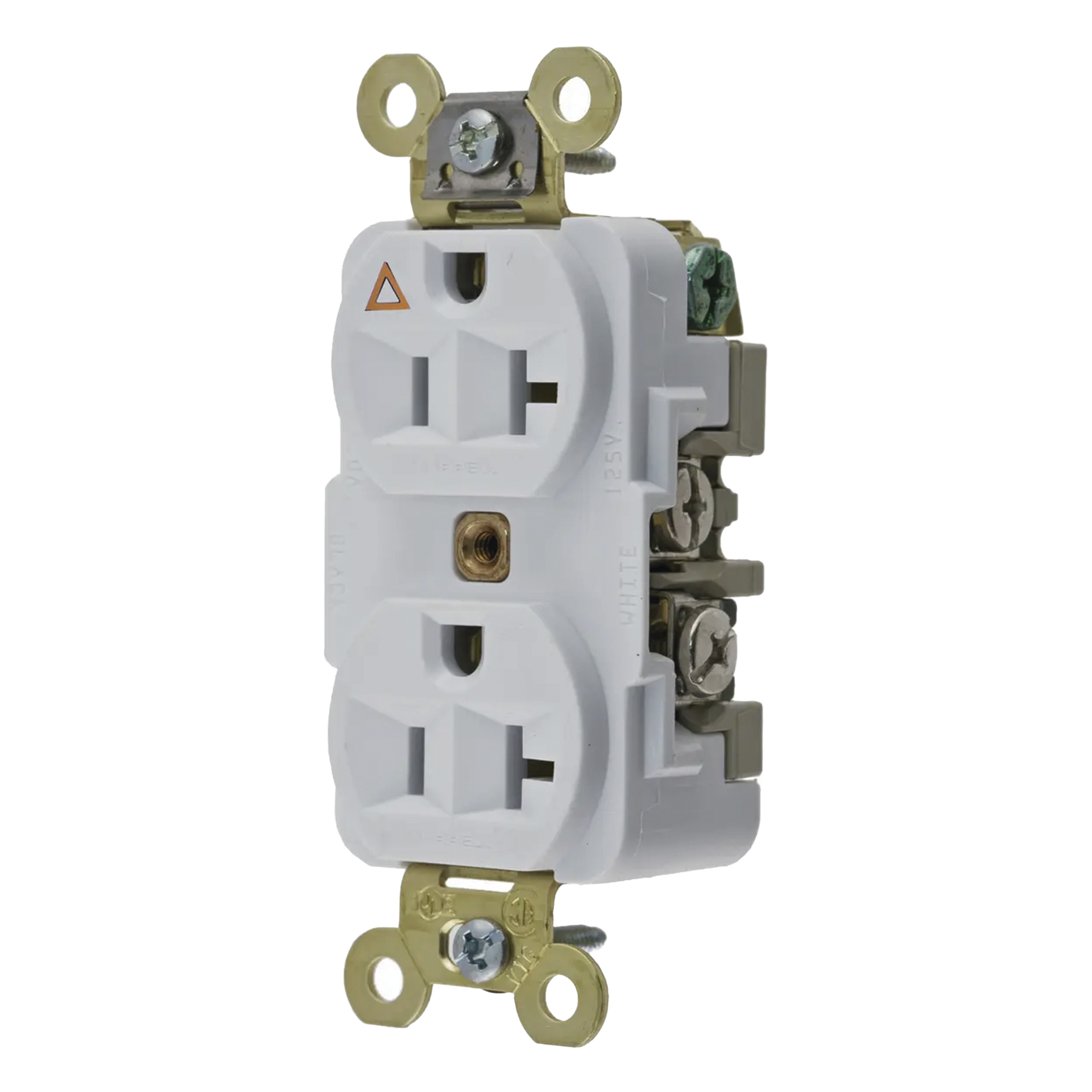 Contacto Dúplex Industrial / 20 A / 125 V / 2 Polos 3 Hilos / NEMA 5-20R / Grado Pesado — HUBBELL · SKU HUB-IG5362W