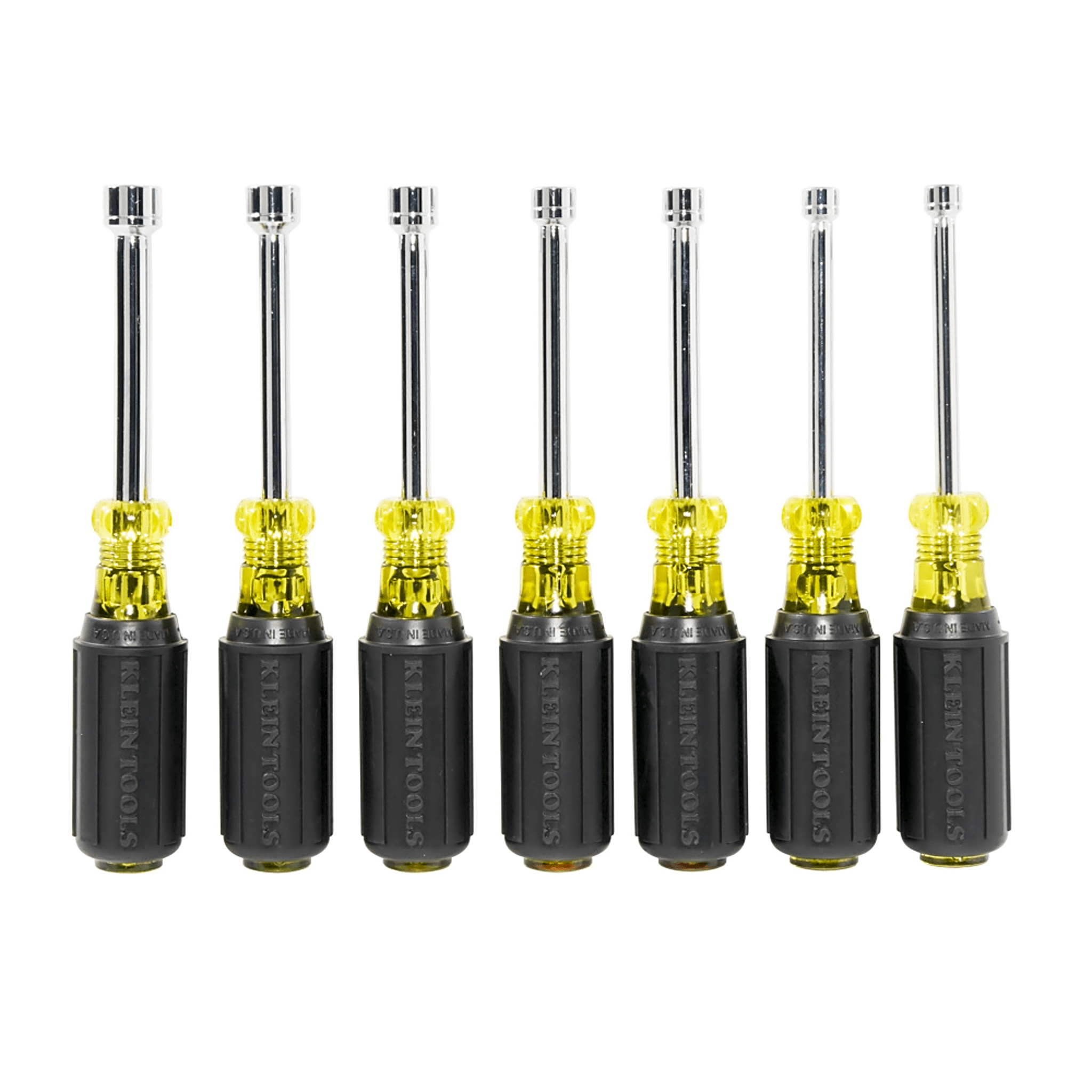 Juego de Desarmadores de Caja / Métricos / Eje Hueco 76 mm (3 in) / Mango Cushion-Grip / 4 mm a 11 mm / 7 Piezas