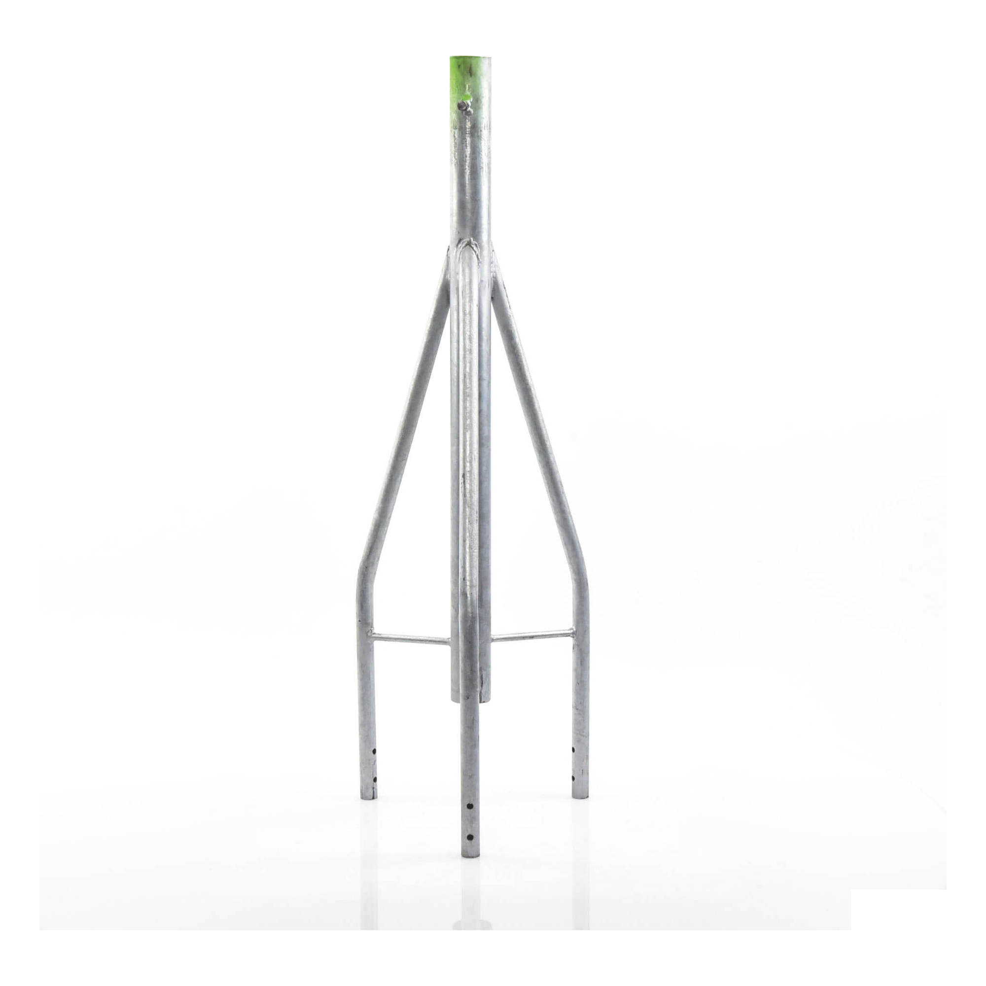 Tramo de Remate para Torre / Tubo Central 2' Cal.18 / Tubos 7/8' Cal.18 / 3 Opresores para Pararrayos / Galvanizado Electrolítico / Compatible STZ-30