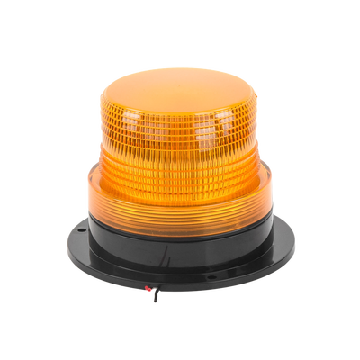 Burbuja brillante  de Larga Vida Útil con 8 LEDs, color ámbar, domo ámbar, 12Vcd