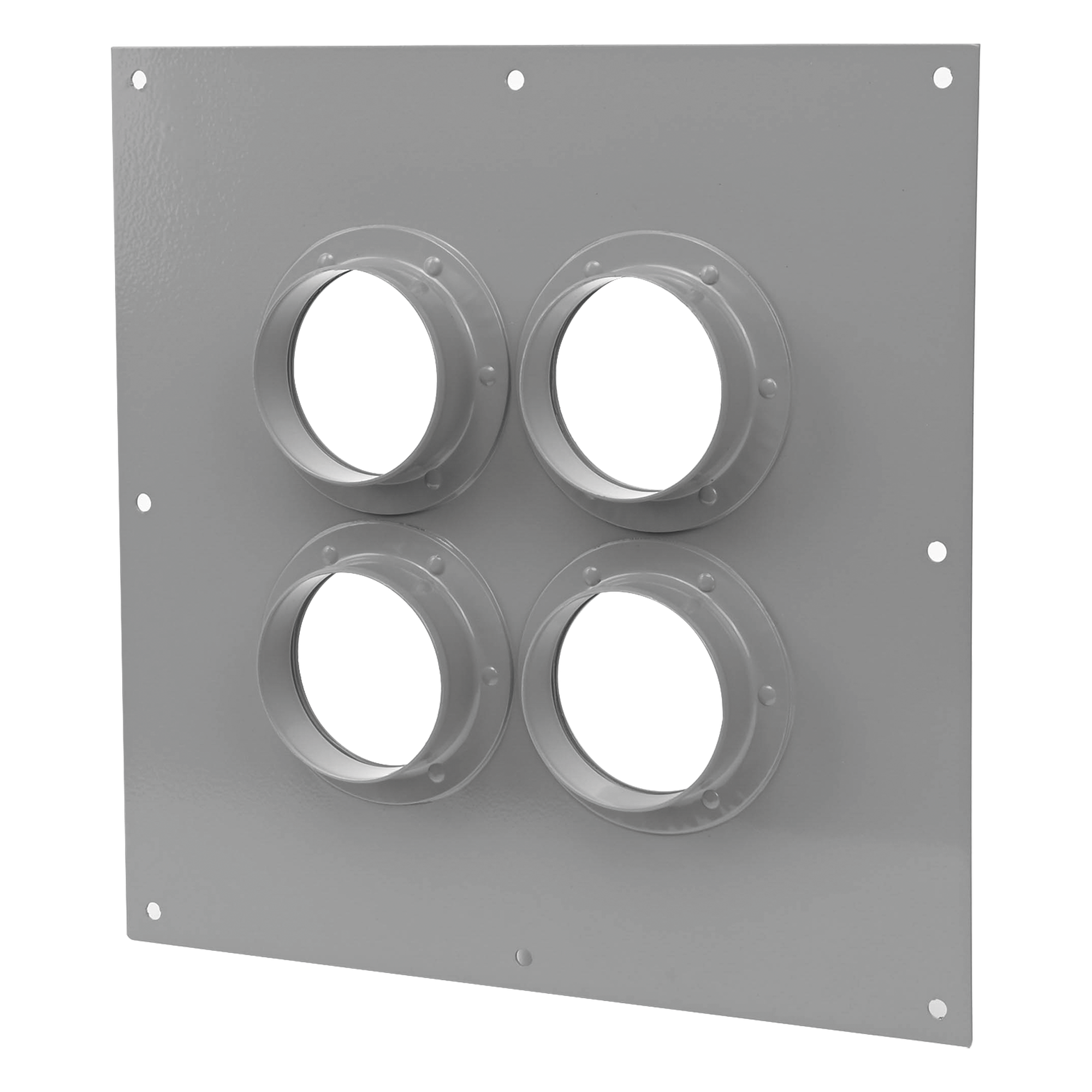 Placa Pasamuros / 4 Botas de 4 Pulgadas / Aluminio Resistente a Corrosión / Diseño Industrial