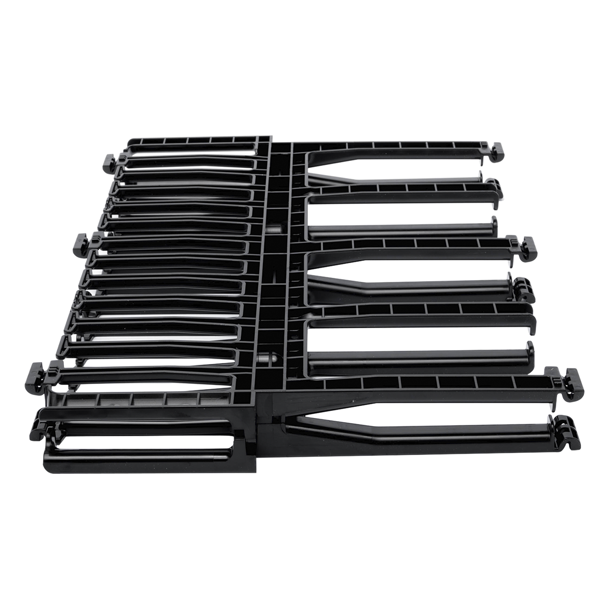 Organizador de Cables Horizontal / Alta Densidad / Doble Frontal y Posterior / Rack 19in / 1UR / Negro