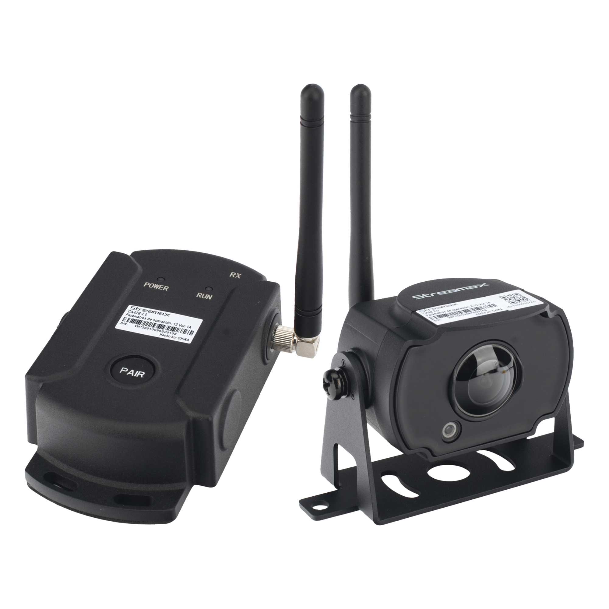 Cámara IP Inalámbrica / Full HD 1080p / Transmisión 300 m (984.3 ft) / IP69K / -30°C a +70°C / IR 15 m (49.2 ft) / DC 8-32V — STREAMAX · SKU XMRWCA42