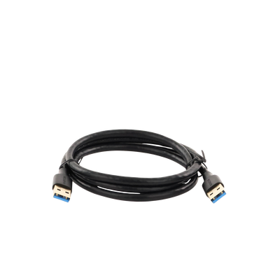 Cable USB-A 3.0 a  USB-A 3.0 / 1 Metro / Macho a Macho / Conector Niquelado / Núcleo de Cobre Estañado / Blindaje Múltiple / Velocidad 5Gbps / No Requiere Controlador / Compatible con USB2.0 Y USB 1.1