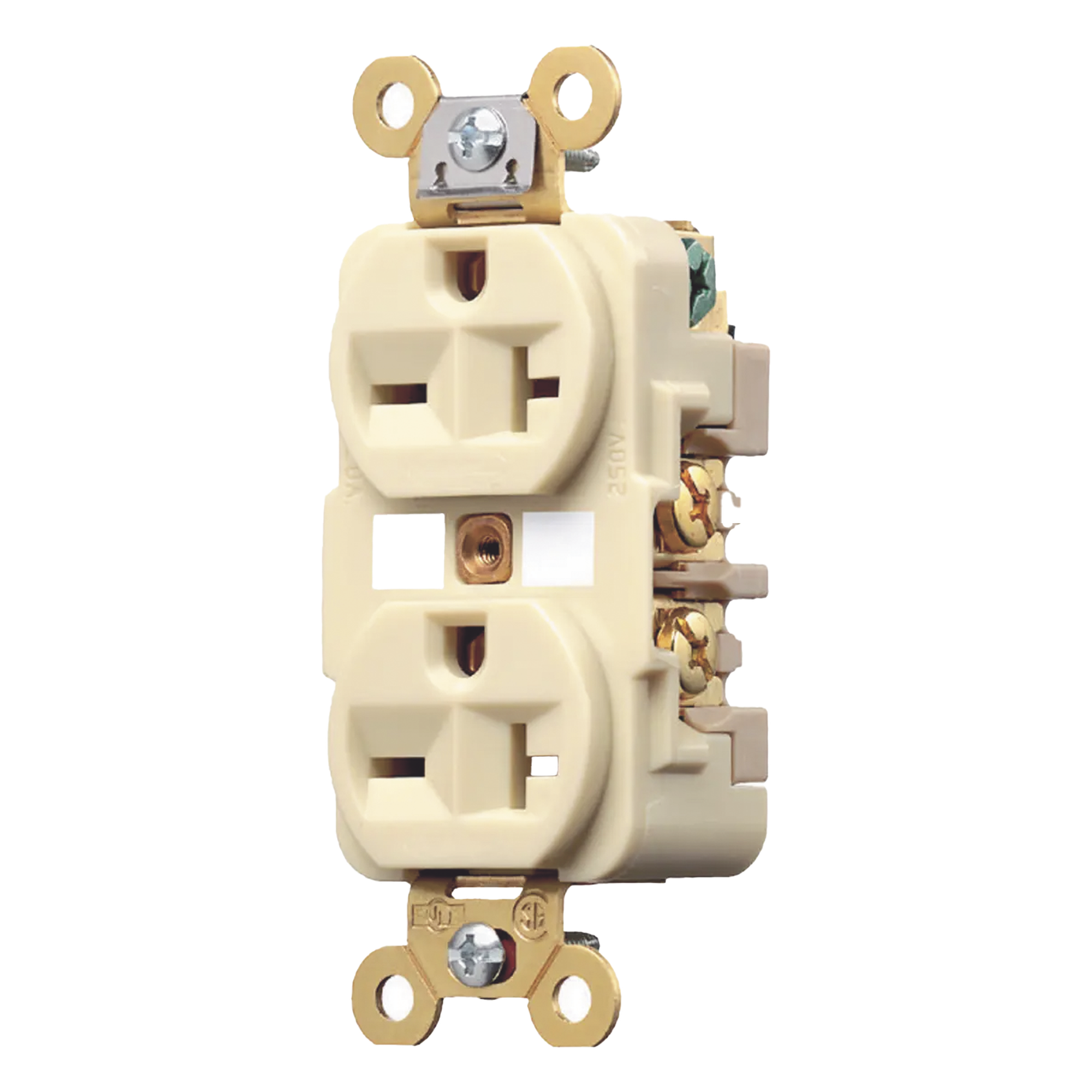 Contacto Dúplex Industrial / 20 A / 250 V / 2 Polos 3 Hilos / NEMA 6-20R / Grado Industrial / Interior Seco — HUBBELL · SKU HUB-HBL-5462I