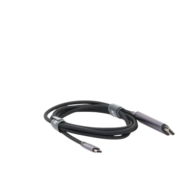 Cable USB-C 3.1 a HDMI 4K | 1.5 Metros (4.92 Pies) | Compatible con Thunderbolt 3 & 4 | Adaptador Tipo-C a HDMI | 4k@60Hz | Soporta Modo Espejo y Modo Extendido | Carcasa de Aluminio | Nylon Trenzado | Conector Niquelado | Blindaje Multicapa