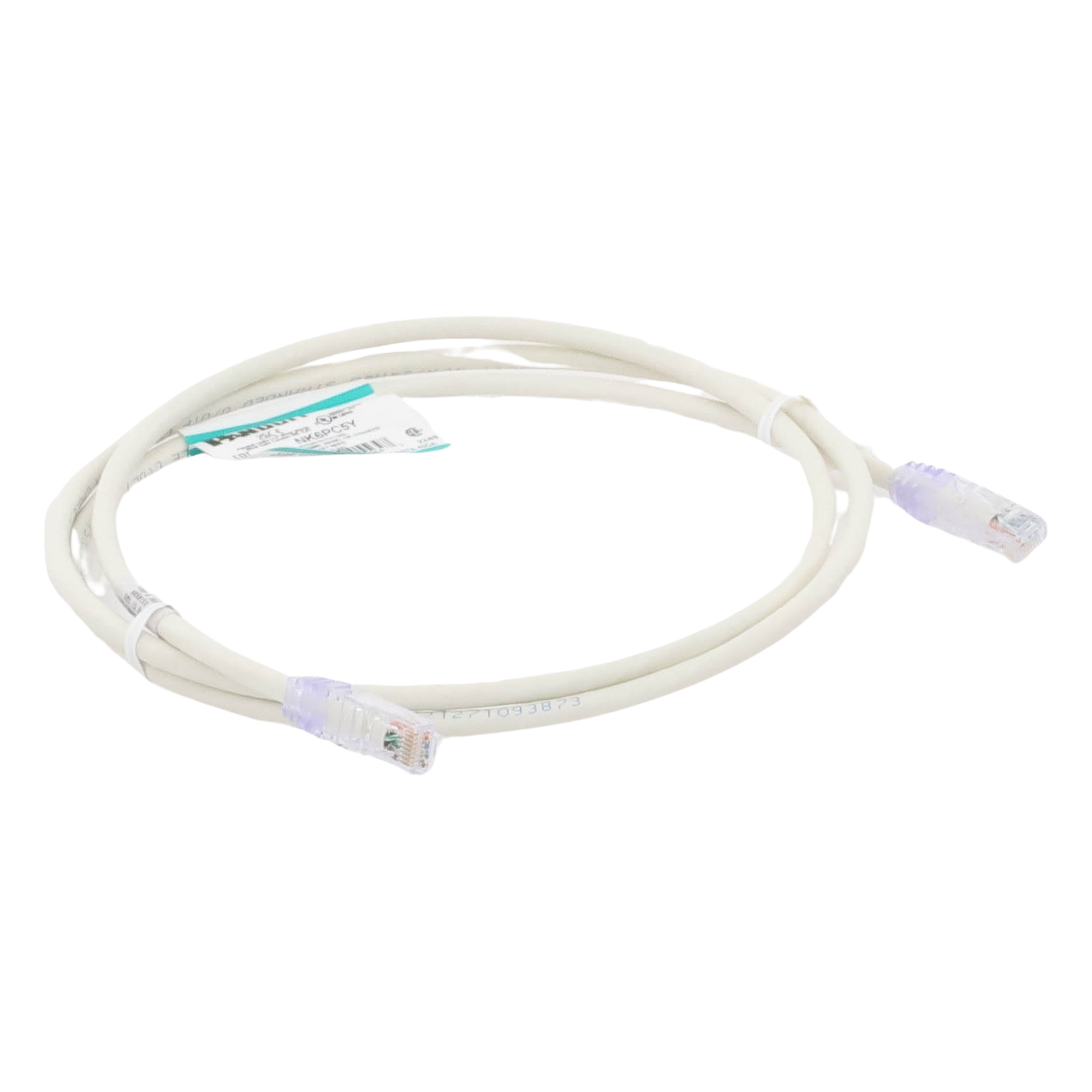 Cable de Parcheo UTP Categoría 6, con Plug Modular en Cada Extremo - 1.5 Metros (4.92 Pies) - Blanco Mate