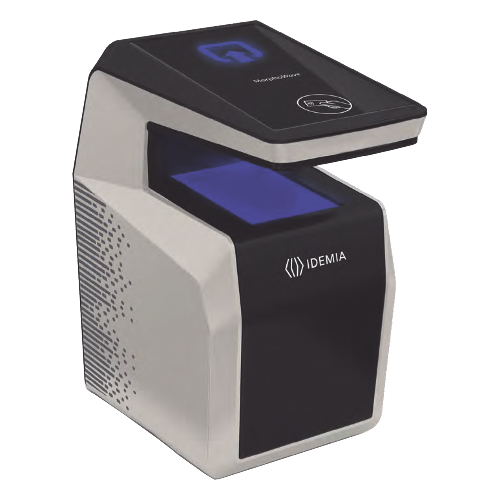 Lector de huella 3D sin contacto / Captura 4 dedos / MIFARE DESFire / Ethernet / Montaje en pared — IDEMIA (MORPHO) · SKU 293777400