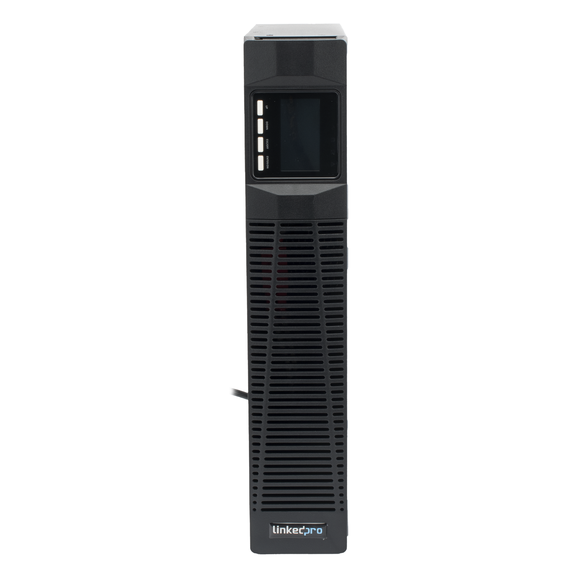 UPS de 1000VA/900W / Topología On-Line Doble Conversión / Entrada y Salida de 120 Vca / Clavija de Entrada NEMA 5-20P / Pantalla LCD Configurable / Formato Rack/Torre / 8 Salidas