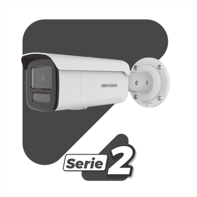 [Dual Light + 2 Micrófonos Integrados] Bala IP 4 Megapixel / Lente 2.8 mm / 80 mts IR + 80 mts Luz Blanca / ACUSENSE / Exterior IP67 / IK10 / WDR 120 dB / PoE / Micro SD  / ACUSEEK