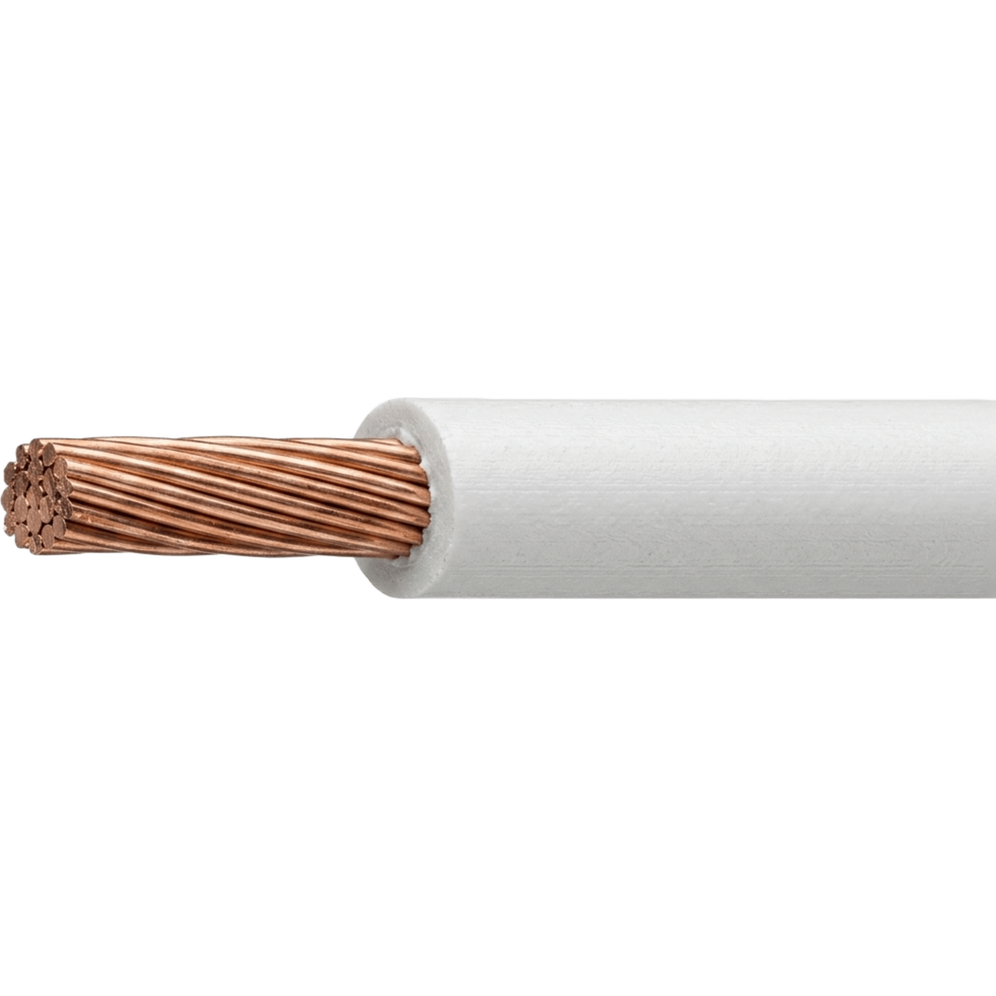 Cable THW-LS / Calibre 12 AWG / 19 Hilos / Color Blanco / Bobina 100 m (328 ft)