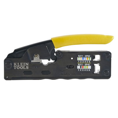 Ponchadora/Pelacables/Cortacables / Matraca ciclo completo / RJ45-RJ11/12 / Cat3-Cat5e-Cat6 / Compacta ergonómica — KLEIN TOOLS · SKU VDV-226-107