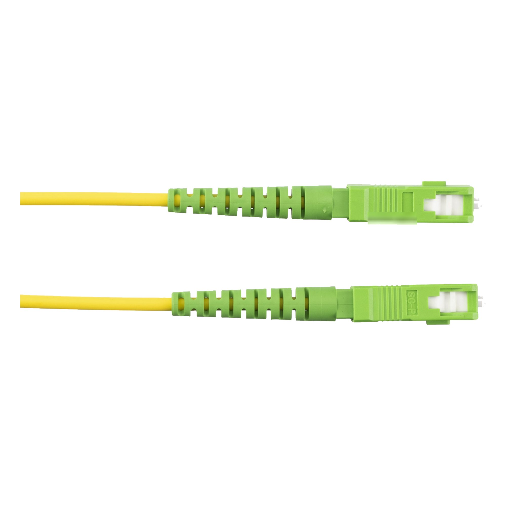 Jumper de Fibra Óptica / Monomodo OS2 9/125 / SC/APC-SC/APC Simplex / OFNR Riser / Amarillo / 1 m (3.28 ft)