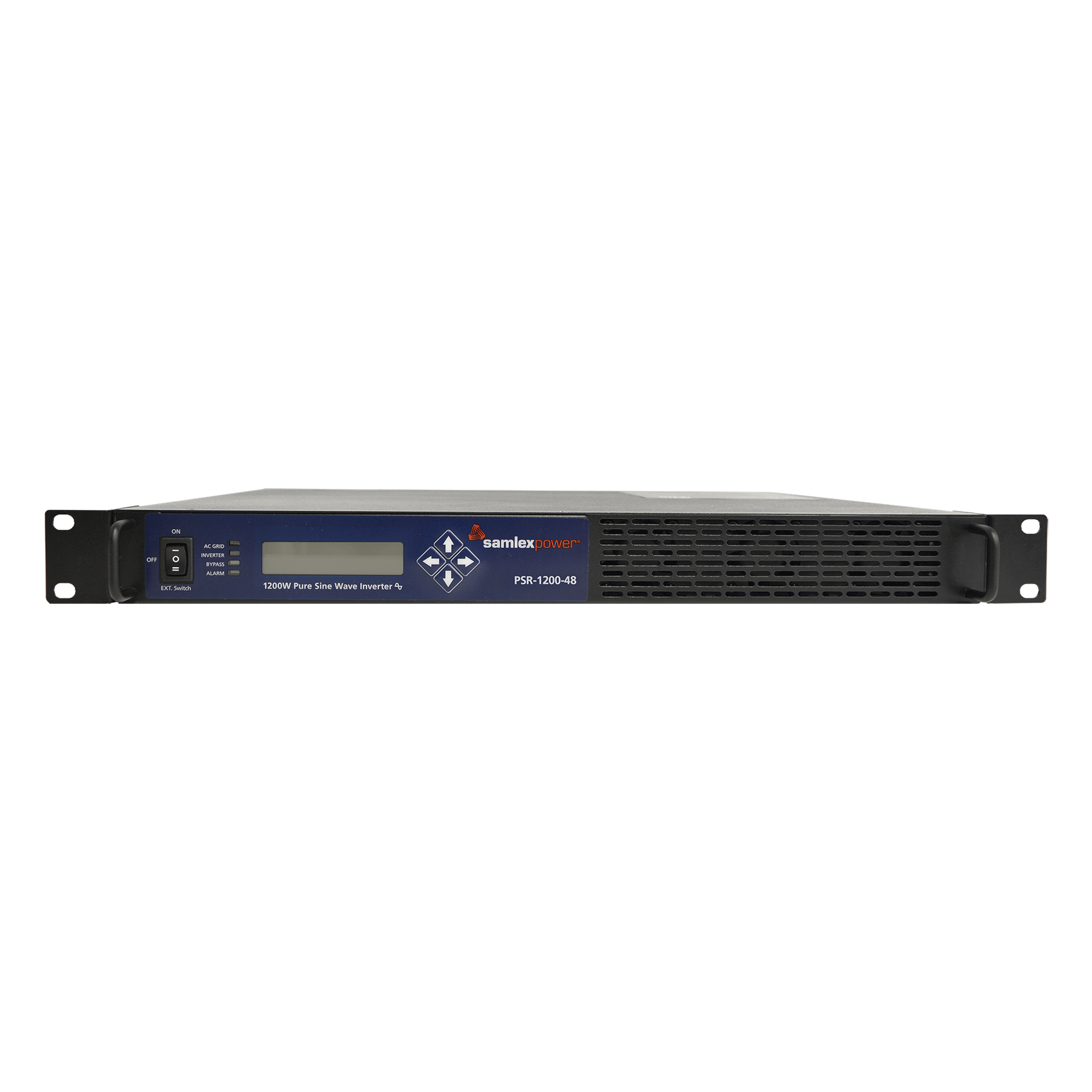 Inversor de Onda Pura / 1200 W Continuos / 2000 W Pico / 48 Vcc Entrada / 100-120 Vca Salida / Montaje Rack 19" 1U / THD Bajo — SAMLEX · SKU PSR-1200-48