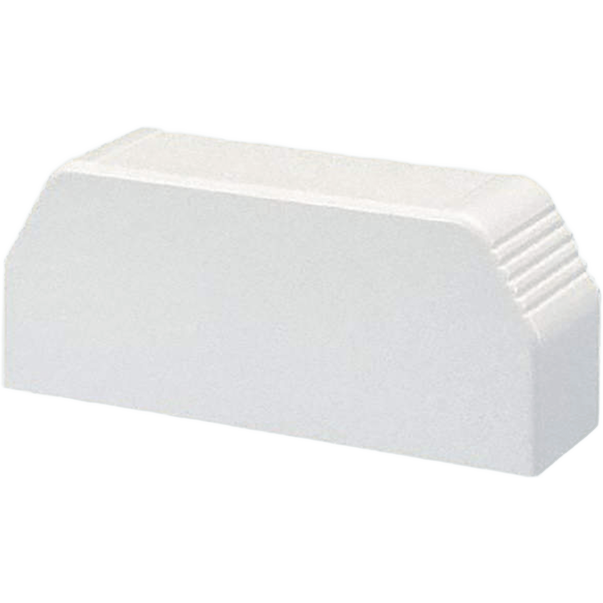 Tapa final, para uso con canaleta T70, Material PVC Rígido, Color Blanco