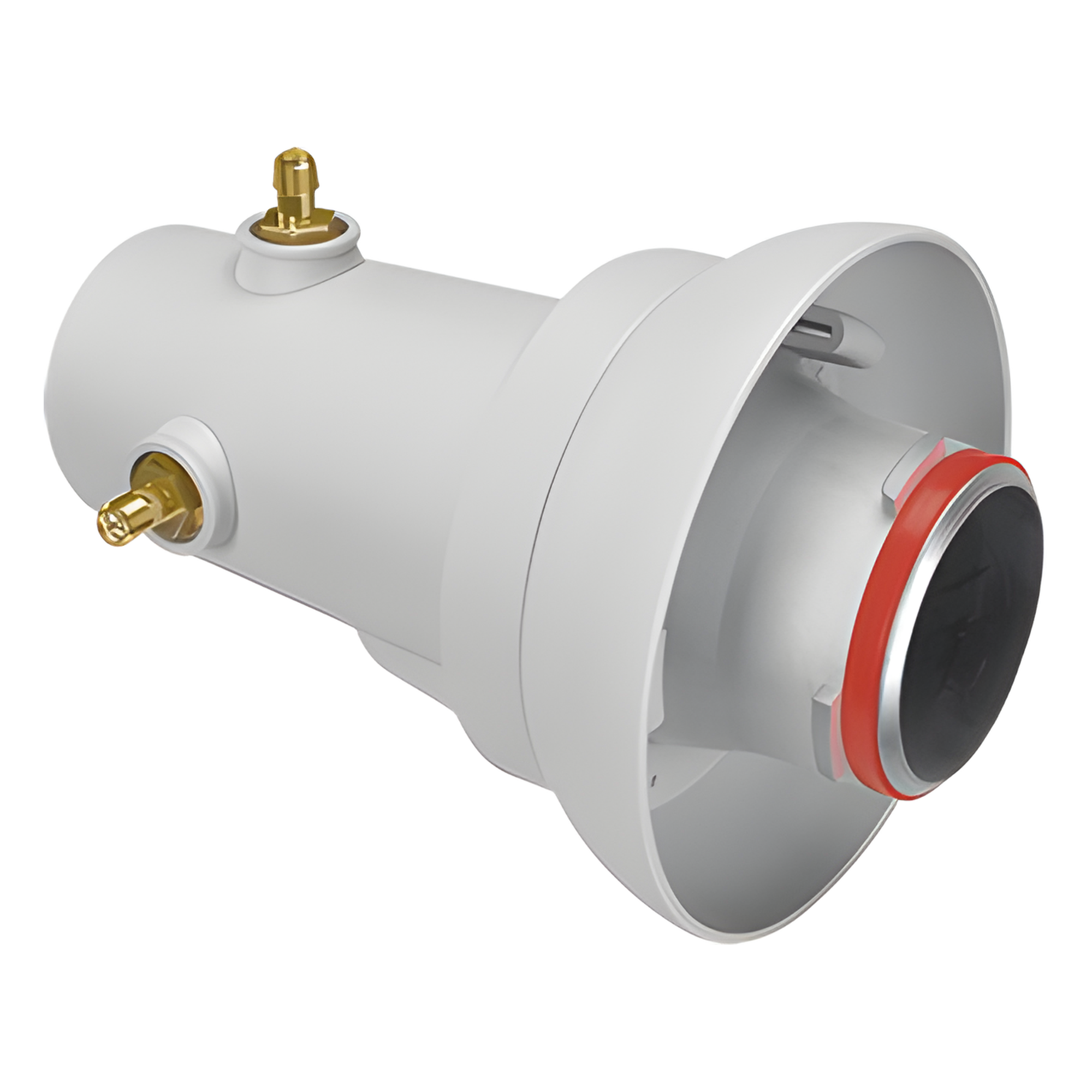 Adaptador TwistPort / Conector RP-SMA / Banda ultra-ancha 5180-6400 MHz / Polarización dual H+V / Diseño sin cables internos — RF ELEMENTS · SKU TPA-SMA