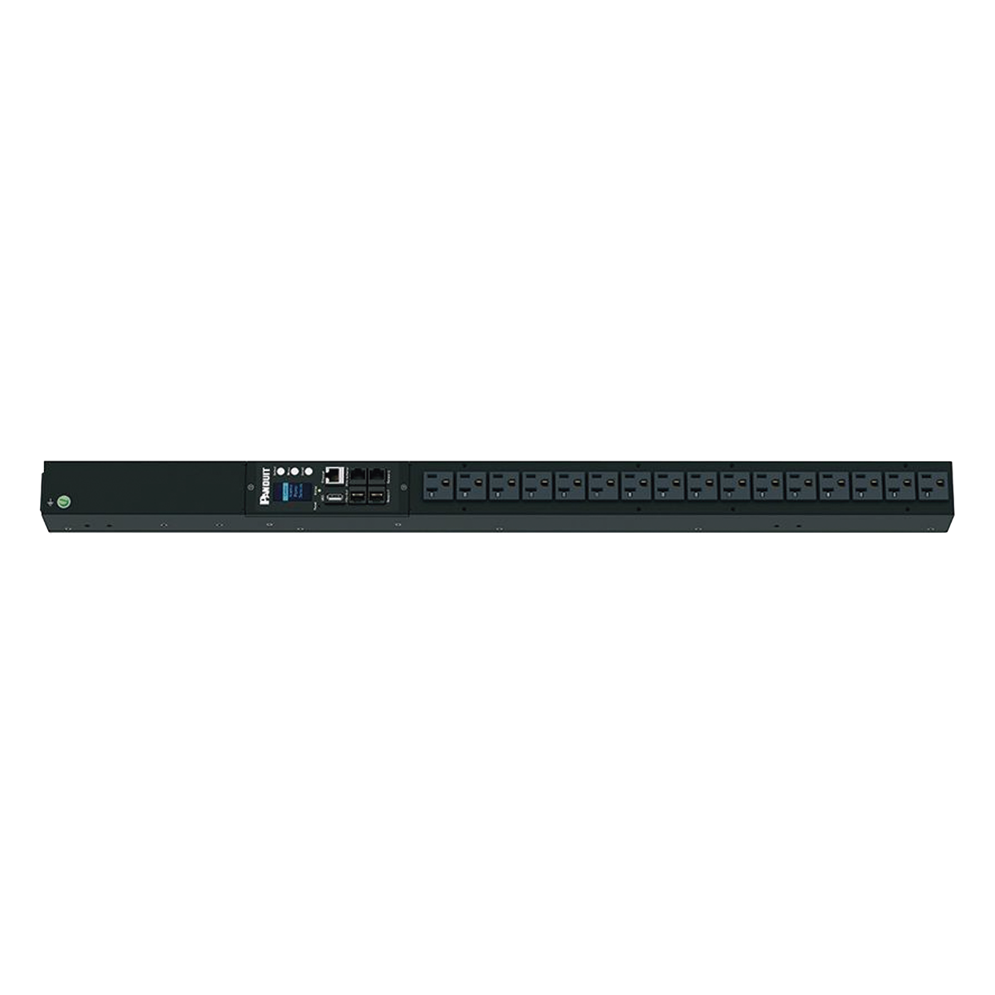 PDU Monitoreable / 16 Salidas NEMA 5-20R / Entrada NEMA 5-15P / 120 Vca / 15 A / 1.4 kVA / Instalación Vertical