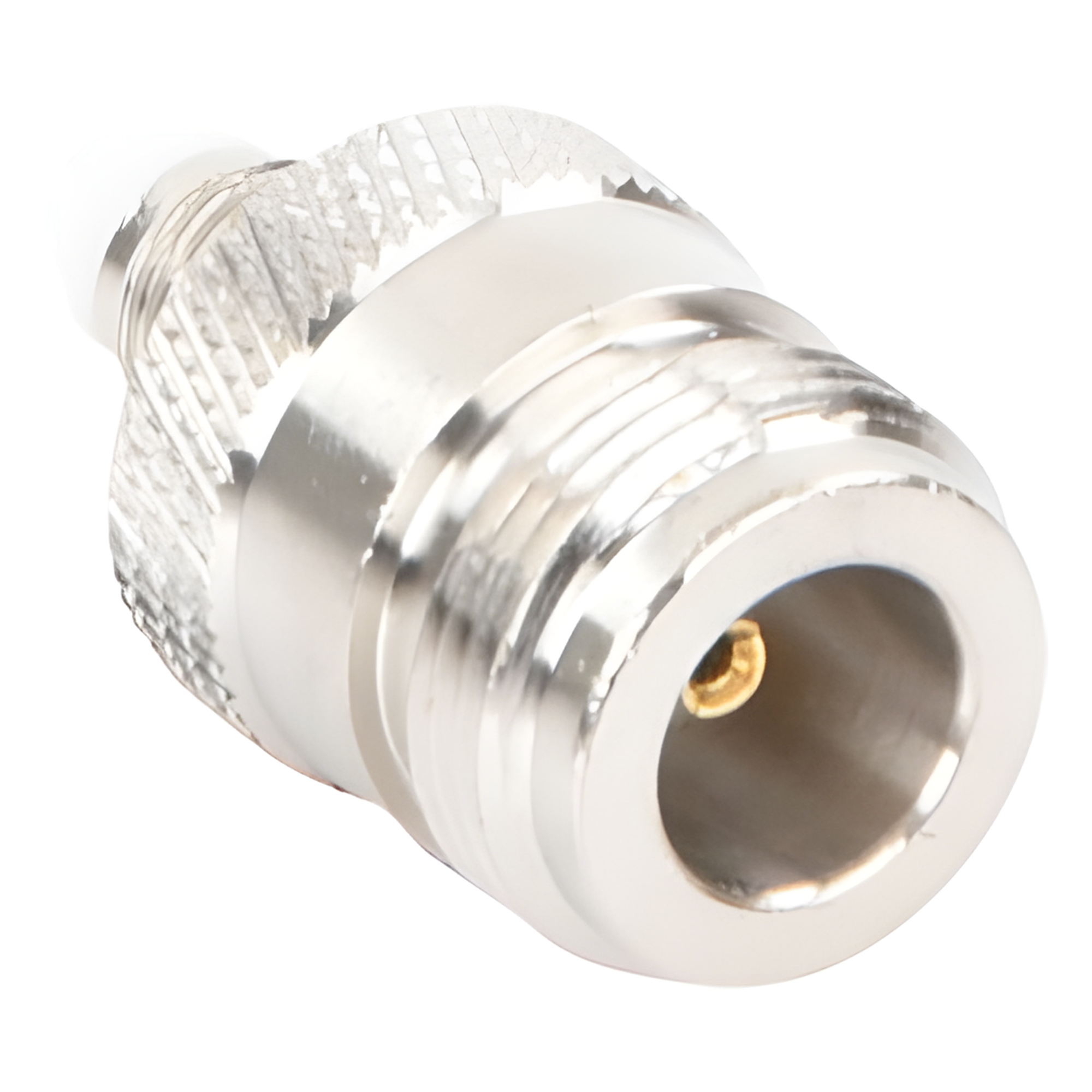 Adaptador Coaxial / FME-Hembra a N-Hembra / 50 Ohm / Conectores Chapados en Oro