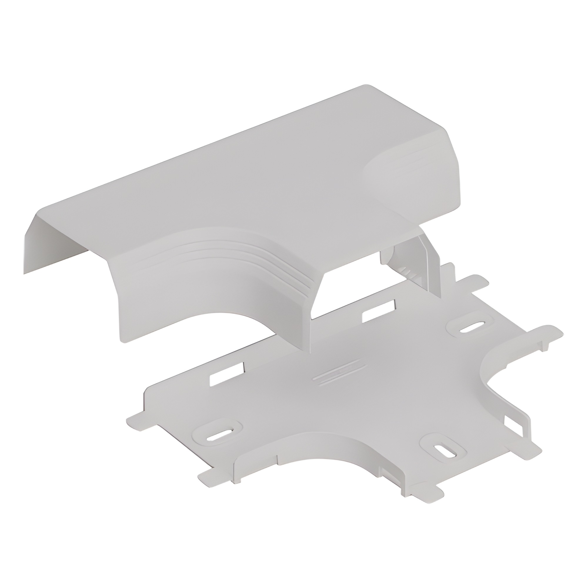 Accesorio en T para Canaleta / PVC Rígido / UL94V-0 / 0 a 50°C / Blanco Mate / Voz, Video, Fibra — PANDUIT · SKU T45TIW