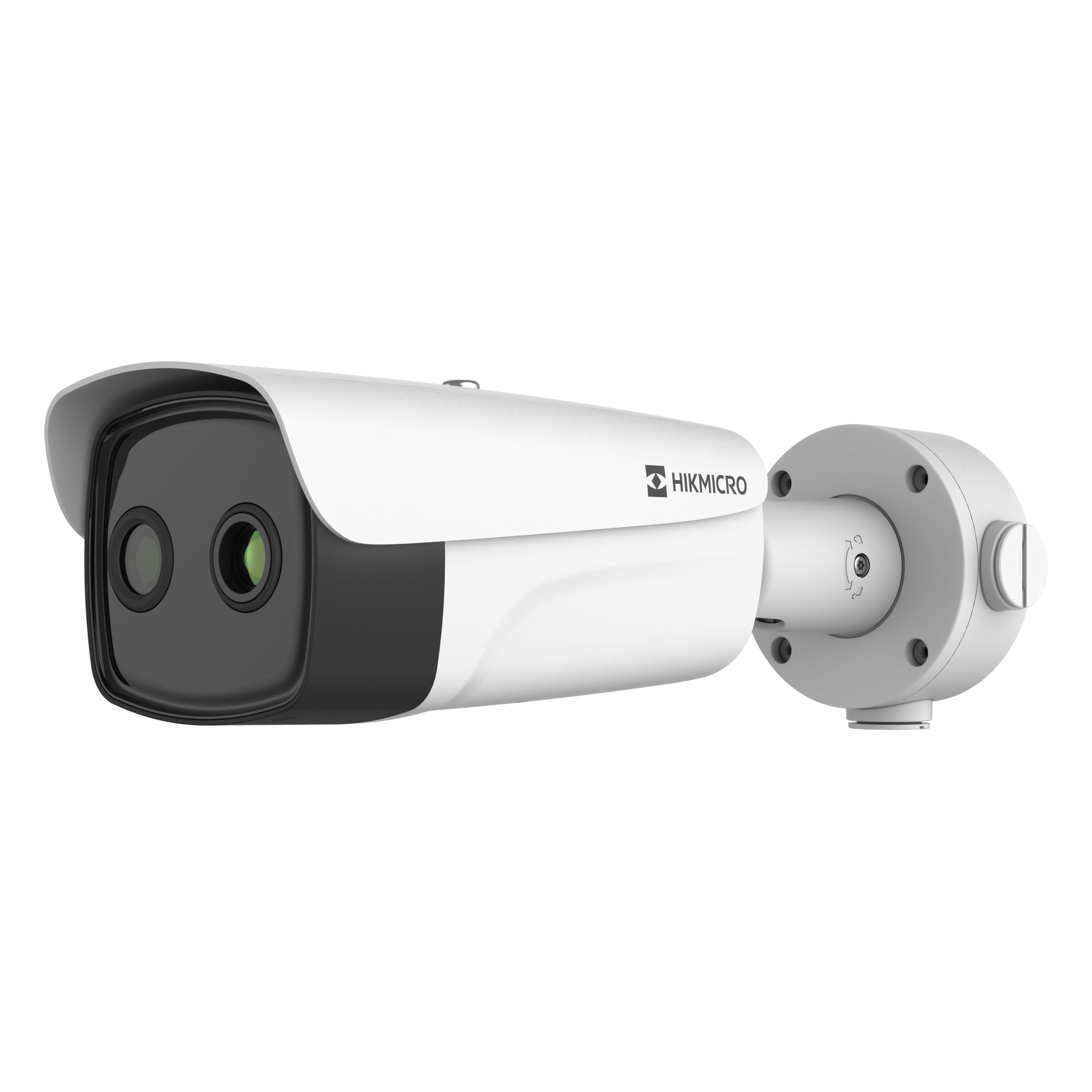 Cámara Bala IP Bi-espectral / Térmica 256×192 / Óptica 5 MP / IA Guanlan / Medición -20°C a 150°C / Detección 10 Puntos de Fuego / Iluminador Dual 30 m (98.4 ft) / PoE / IP67 / IK10 — HIKMICRO · SKU HM-TD2638T-10/G1/T3Y