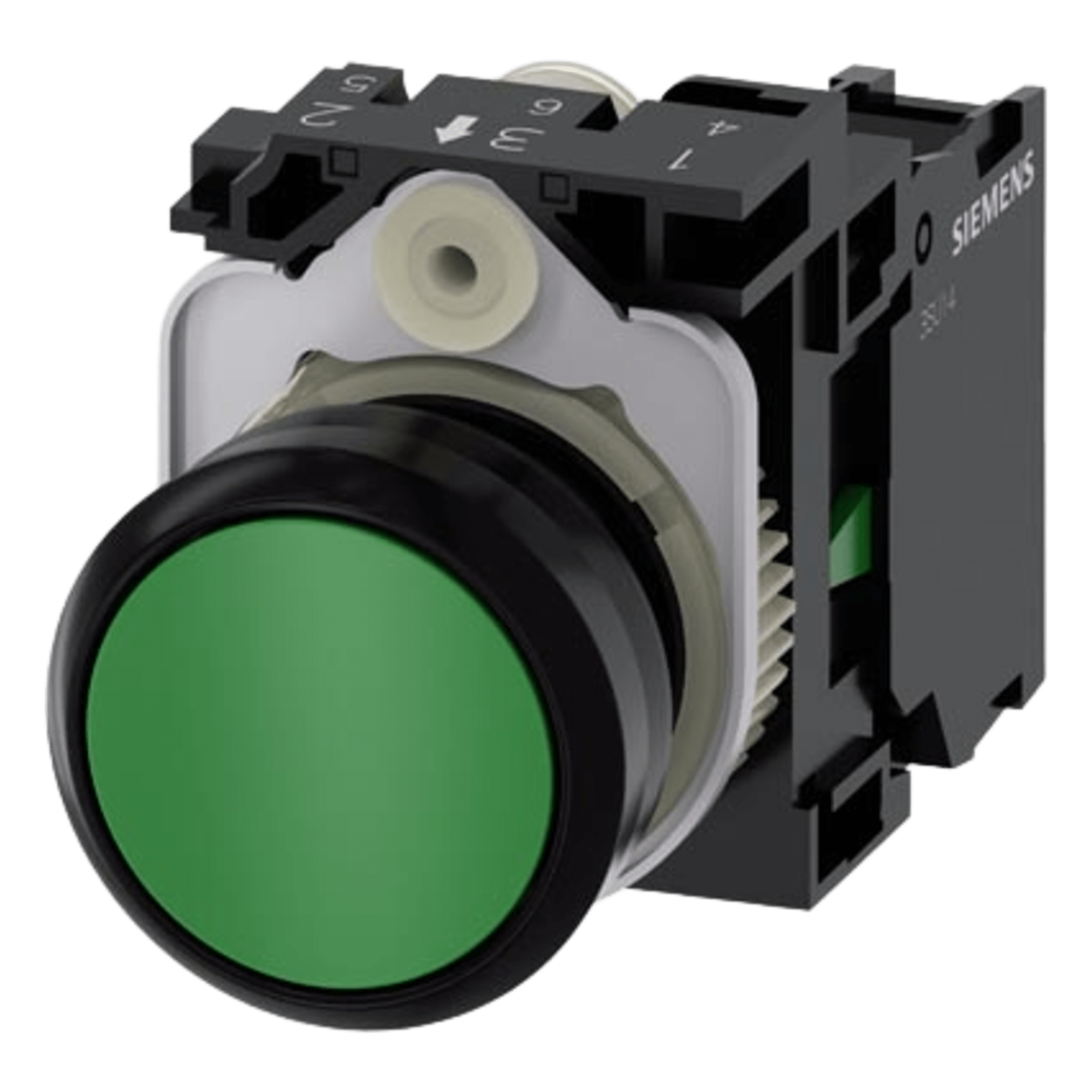 Botón de Mando Industrial / 22 mm / IP69K / Contacto Normalmente Abierto / 10 A / 500 V AC/DC — SIEMENS · SKU 3SU11000AB401BA0