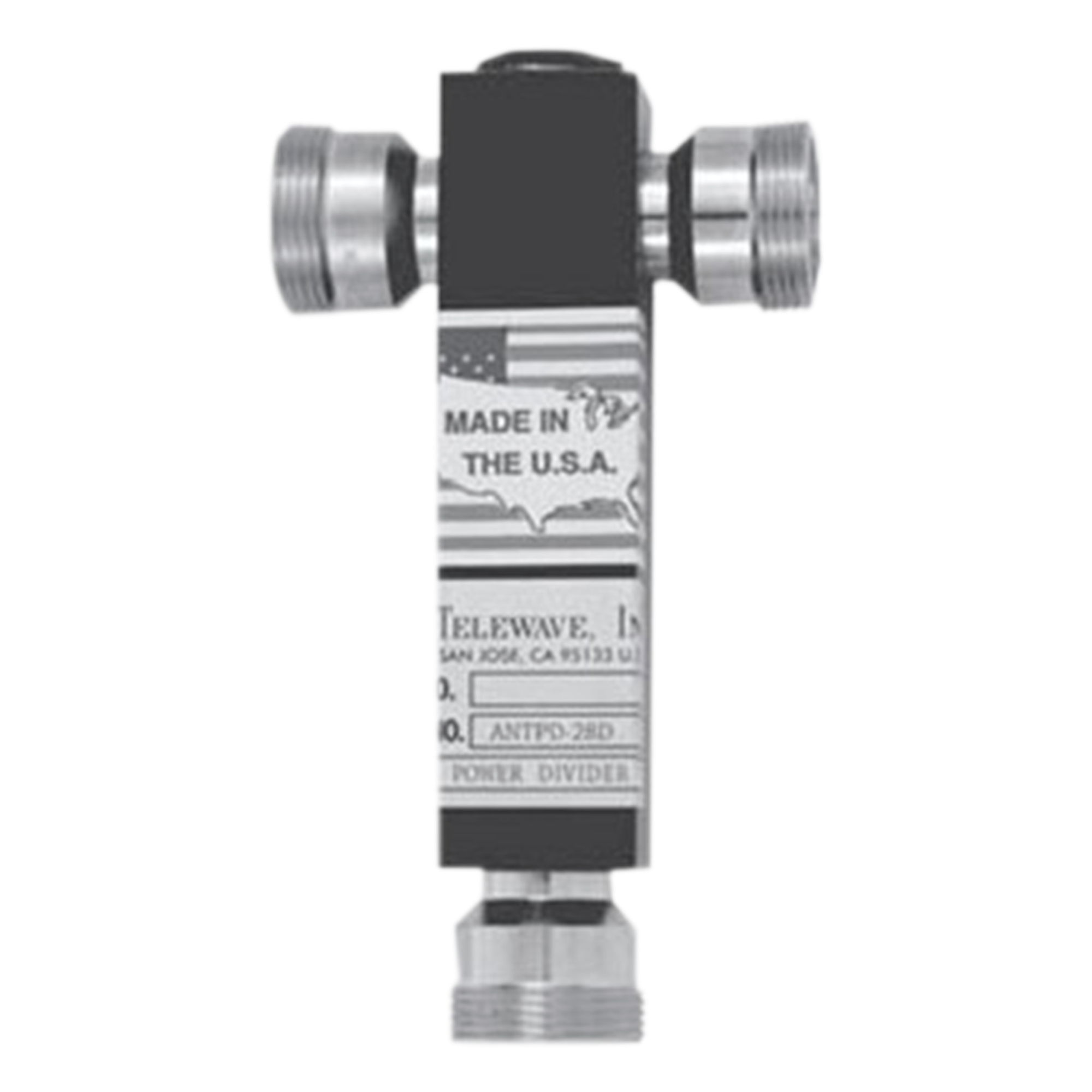 Divisor de Potencia RF / 3 Vías / 350-600 MHz / 500 W / Conectores DIN 7-16 Hembra / Pérdida de Inserción 0.2 dB