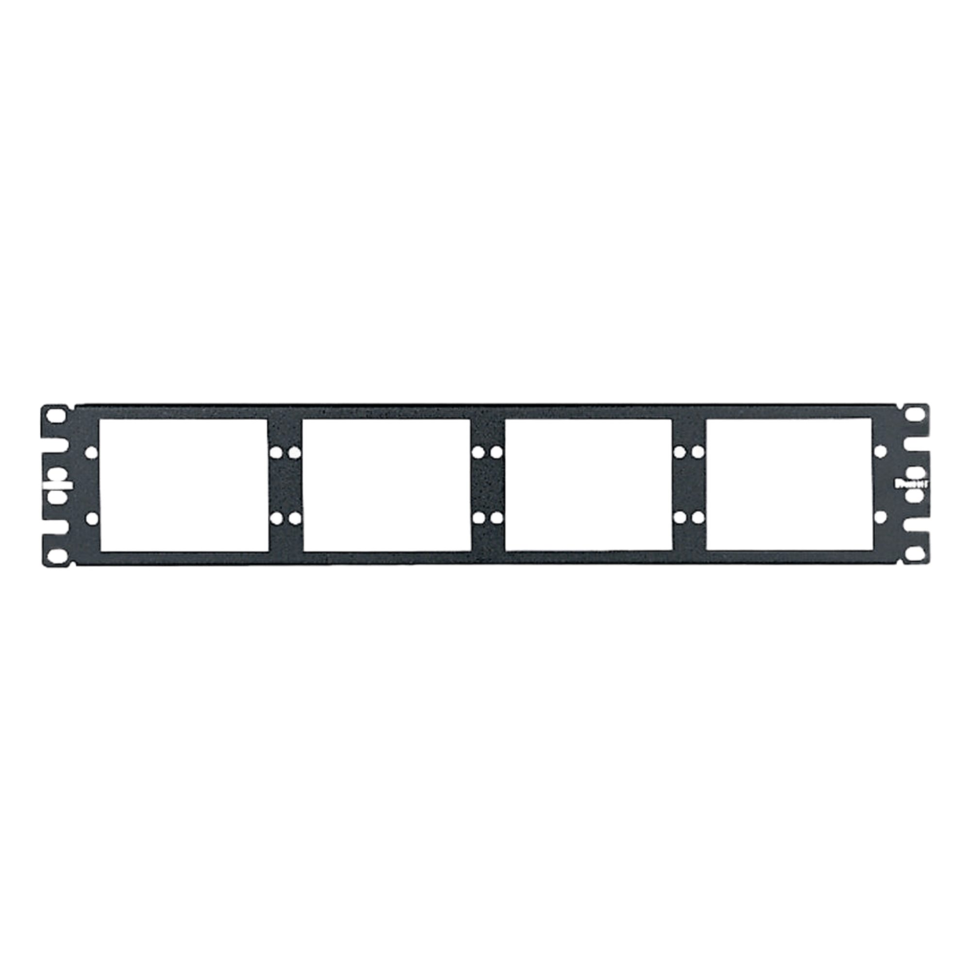 Patch Panel de Fibra Óptica / 2UR / 8 Placas Acopladoras / 19" EIA / 1.58 x 0.29 x 0.04 ft