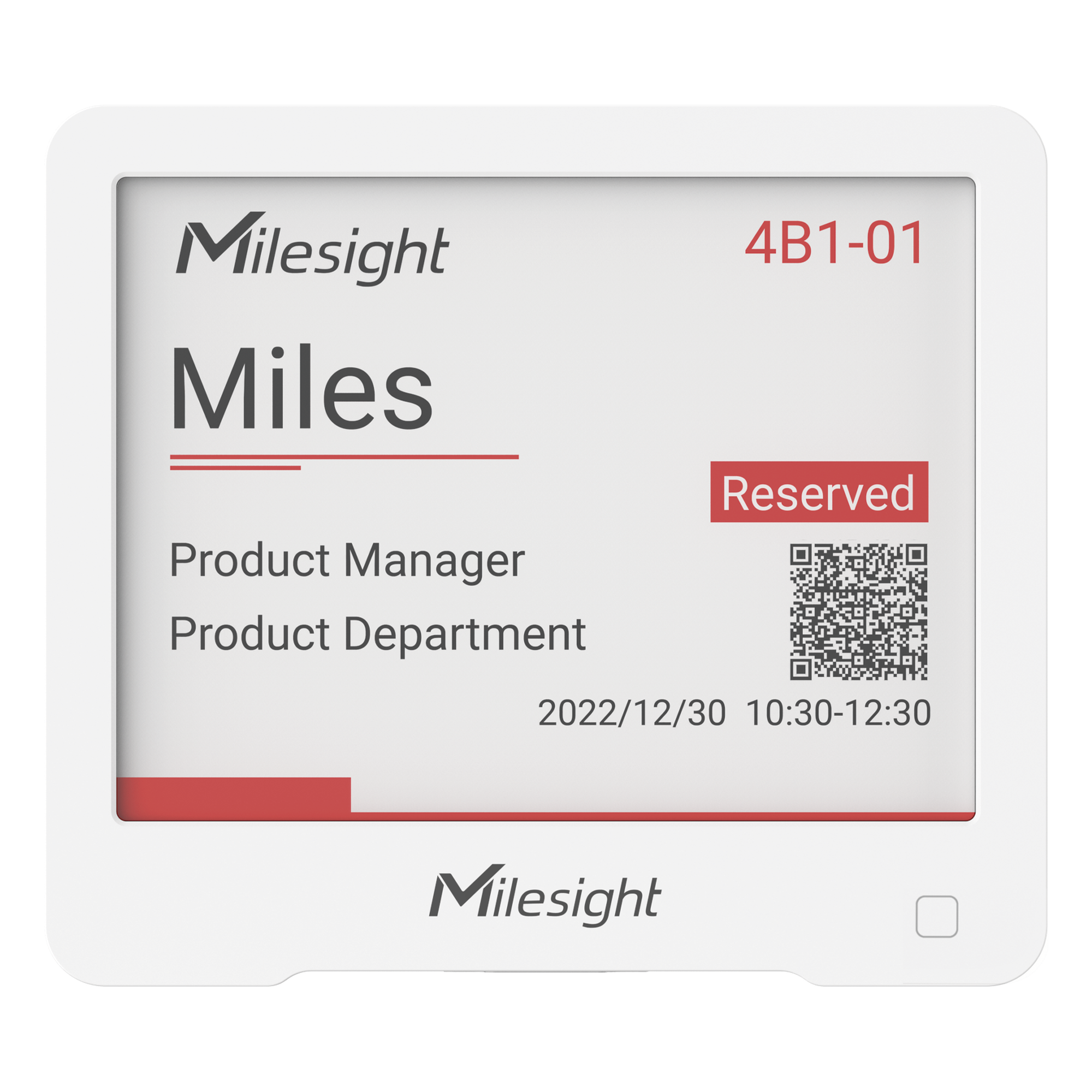 Display E-Ink LoRaWAN / 4.2 Pulgadas / Tres Colores / 400 x 300 Pixeles / Ángulo de Visión 180° / Consumo Mínimo — MILESIGHT · SKU DS3604915M