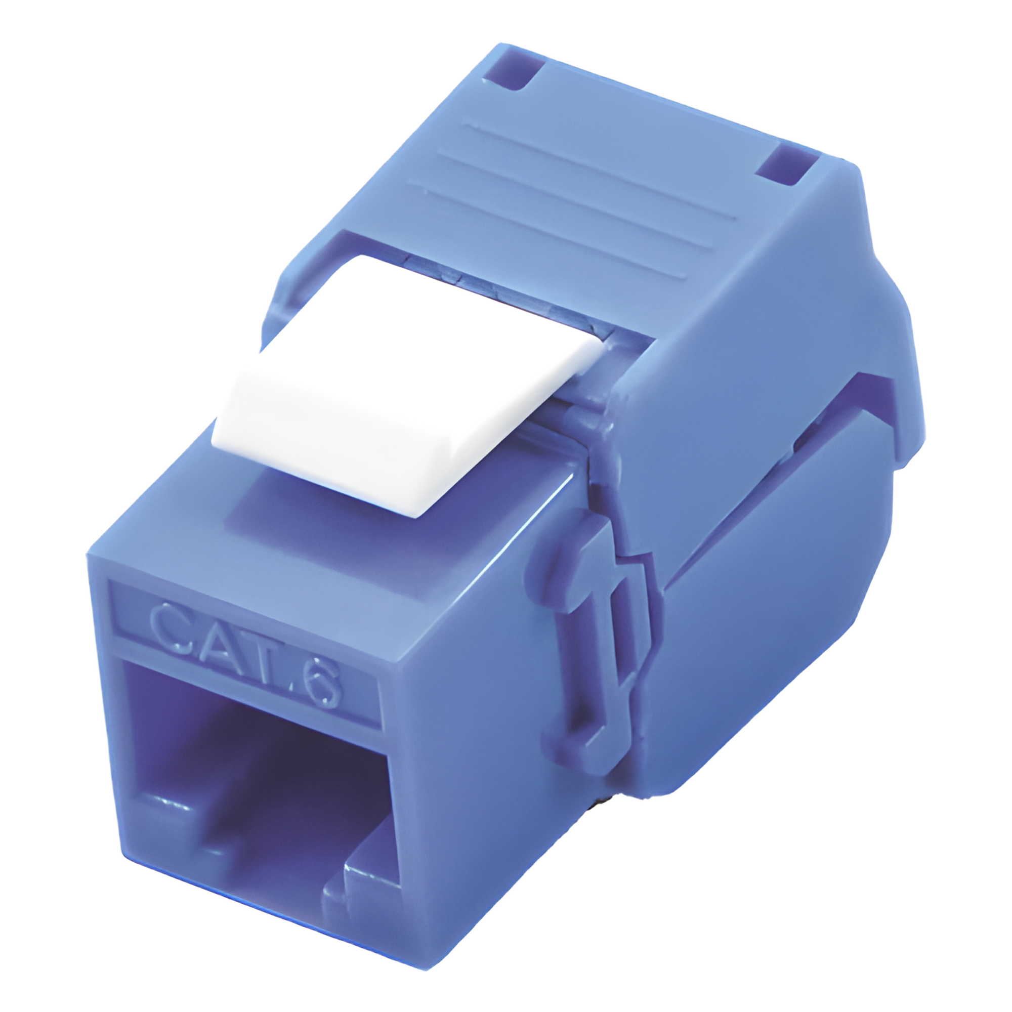 Módulo Jack Keystone / Cat6 / U/UTP / Toolless / Terminación 180° / RJ45 / Color Azul — LINKEDPRO BY EPCOM · SKU LP-KJ-610-TTBU