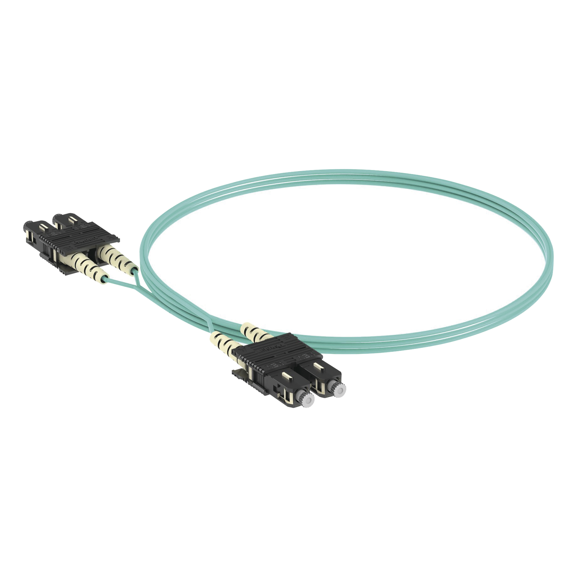 Jumper de Fibra Óptica / Multimodo OM3 50/125 / SC-SC Duplex / OFNR Riser / Aqua / 3 m (9.84 ft) — PANDUIT · SKU FX23RSNSNSNM003