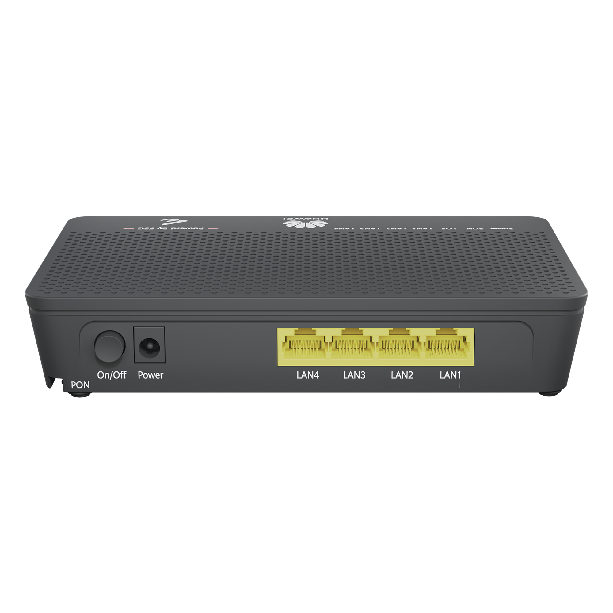 ONU GPON / 4 Puertos Gigabit / 1 PON SC/UPC / Downstream 2.488 Gbps / Upstream 1.244 Gbps / Modo Puente / Administración Nube — HUAWEI · SKU F100D-4G