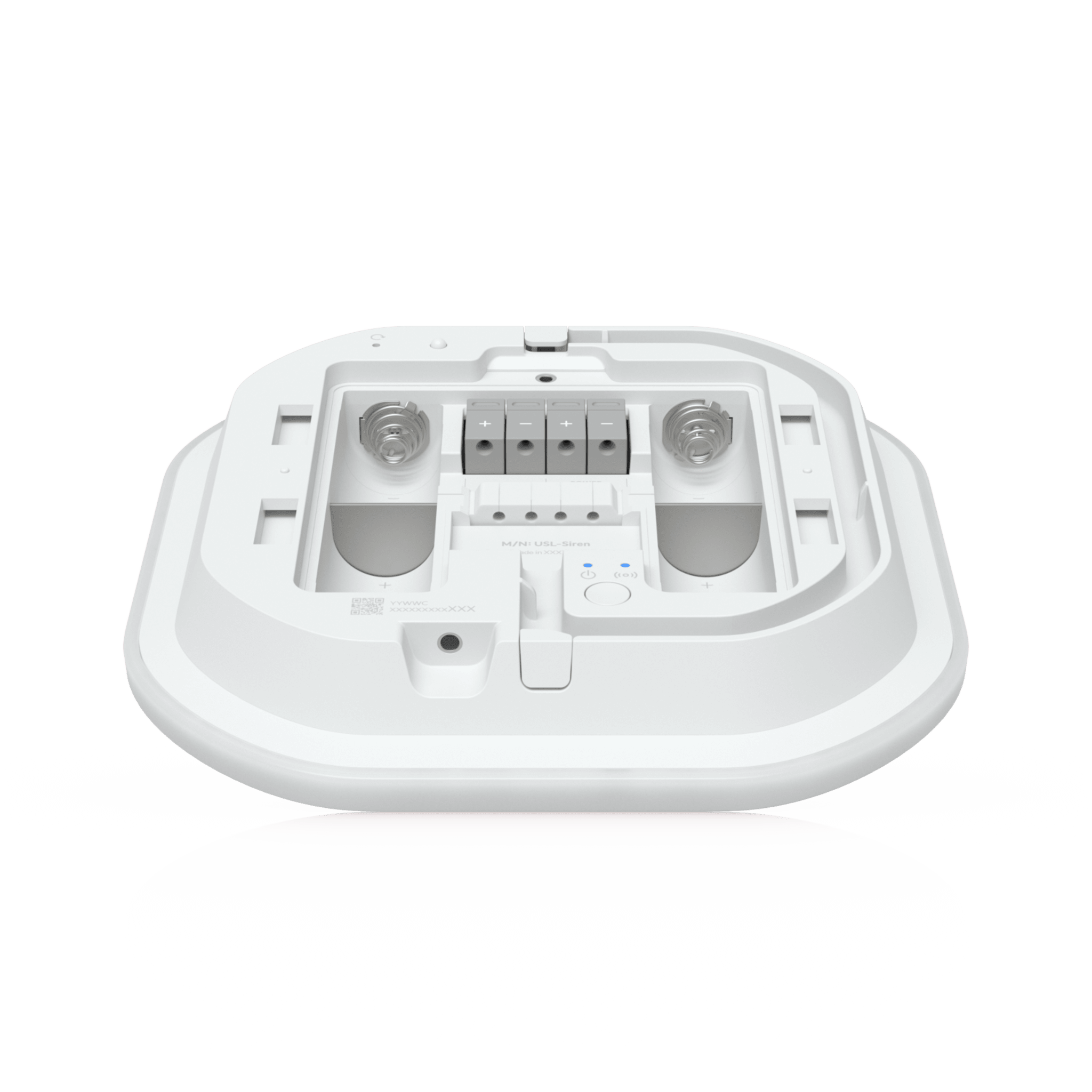Sirena Inalámbrica IP / Alarma 110 dB / LED RGB/W de Emergencia / SuperLink 2 km (1.2 mi) / Alimentación Batería o DC 12-24V / Unifi Protect