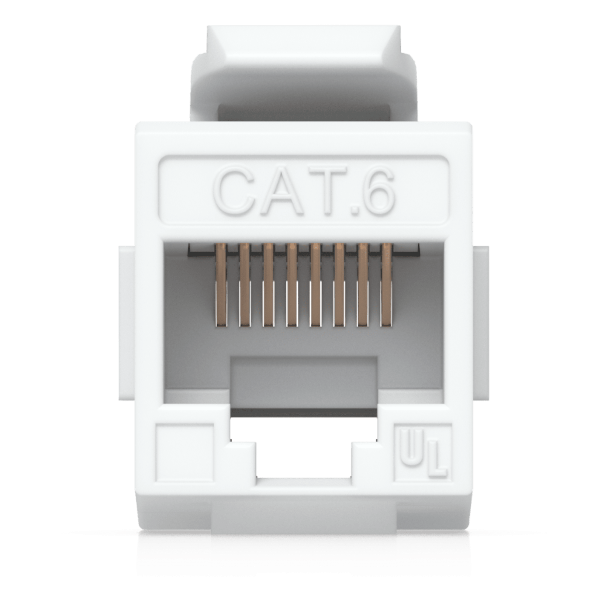 Acoplador Keystone / Cat6 Pass-Through / 10 Gbps / PoE / Snap-In / Paquete 12 Unidades