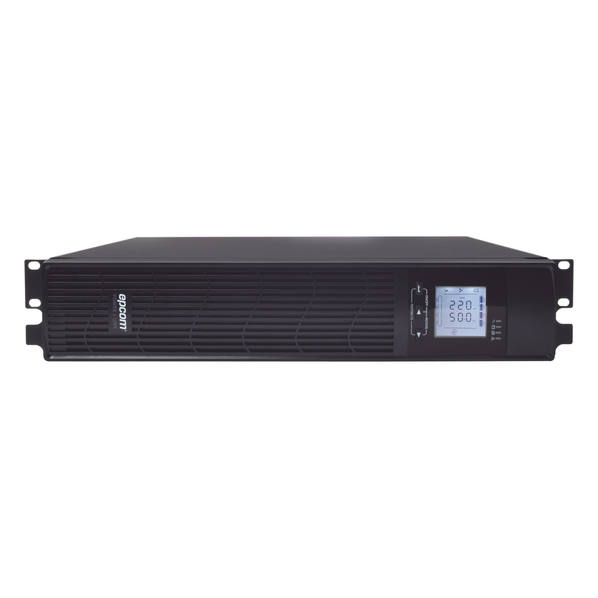 UPS de 1000VA/900W / Topología On-Line Doble Conversión / Entrada y Salida de 120 Vca / Clavija de Entrada NEMA 5-15P / Pantalla LCD Configurable /Formato Rack/Torre