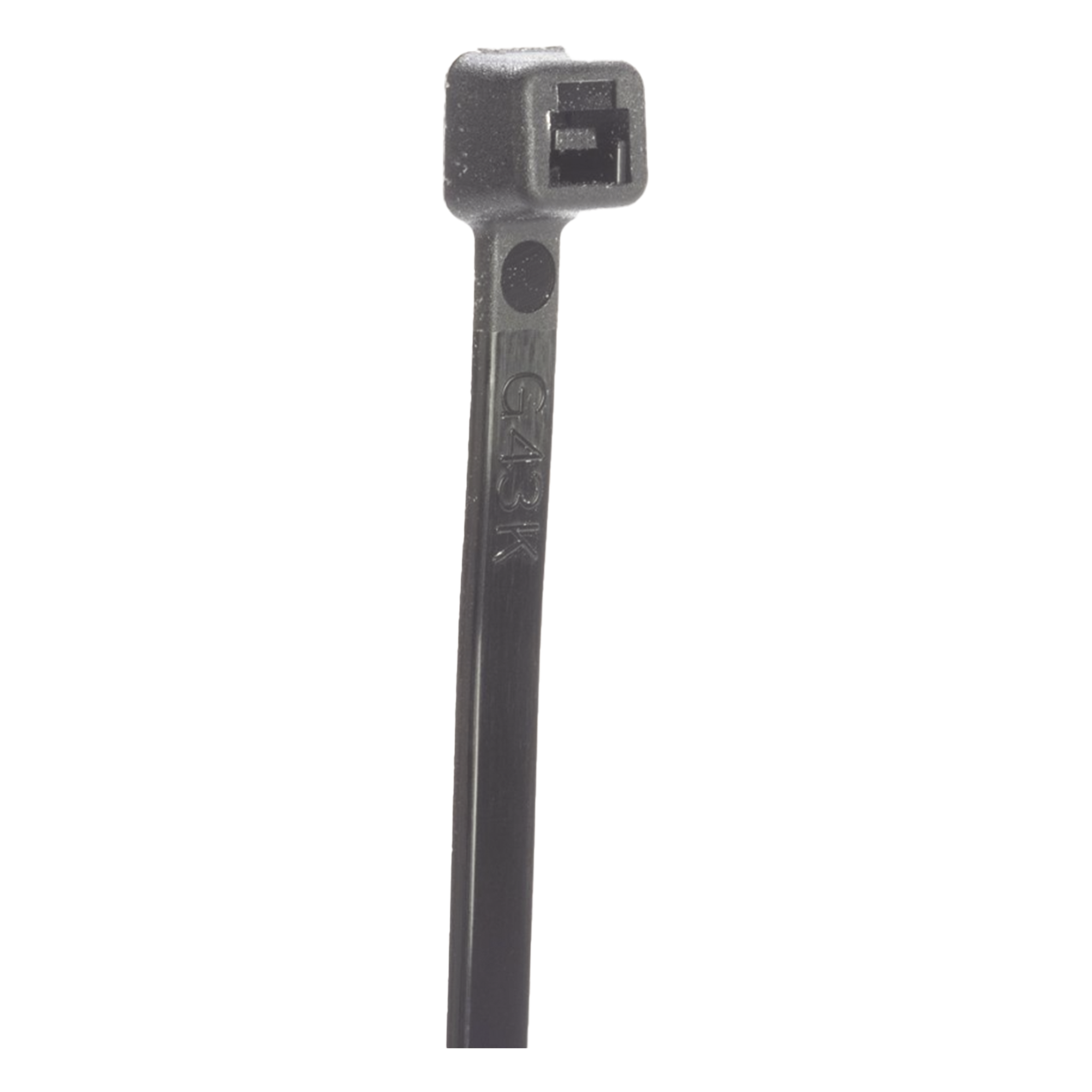 Cincho de Nylon 6.6 StrongHold™, 533mm largo x 7.6mm ancho, Color Negro Exterior, Resistente a Rayos UV, Paquete de 100pz